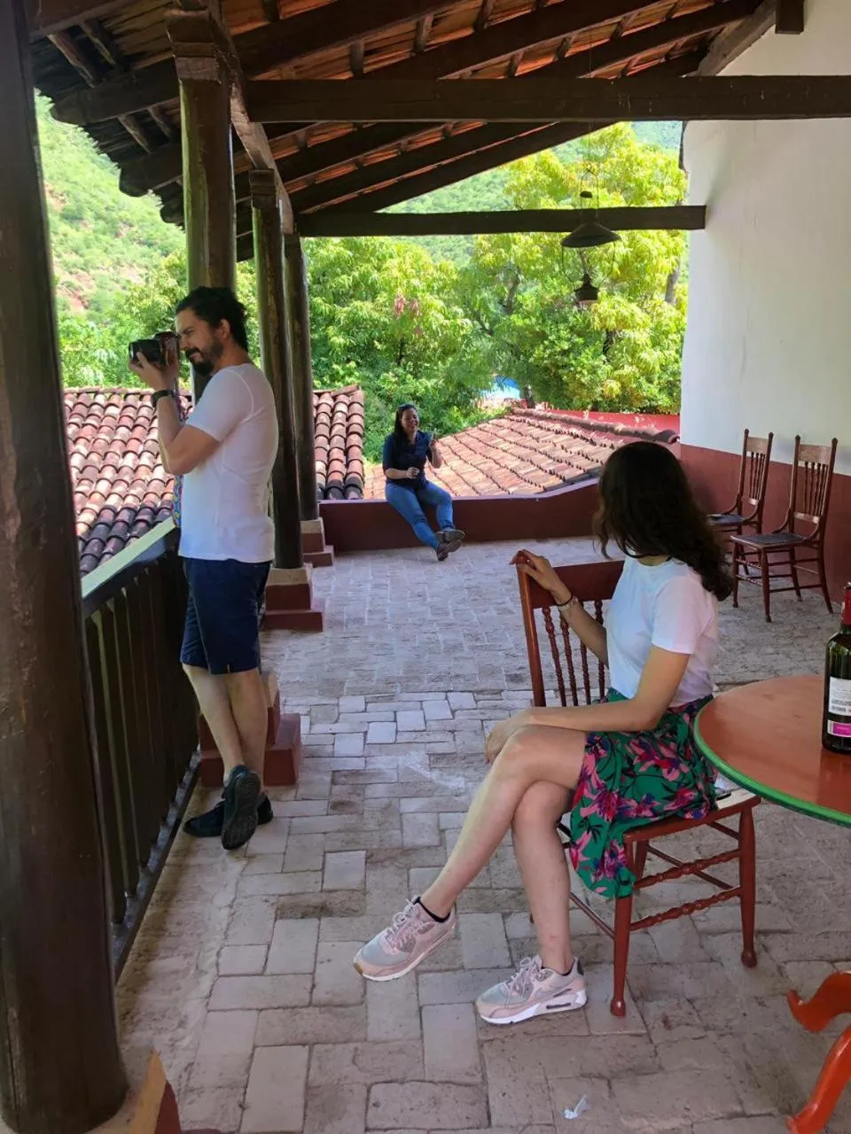 group of guests in Copper Canyon Riverside Lodge