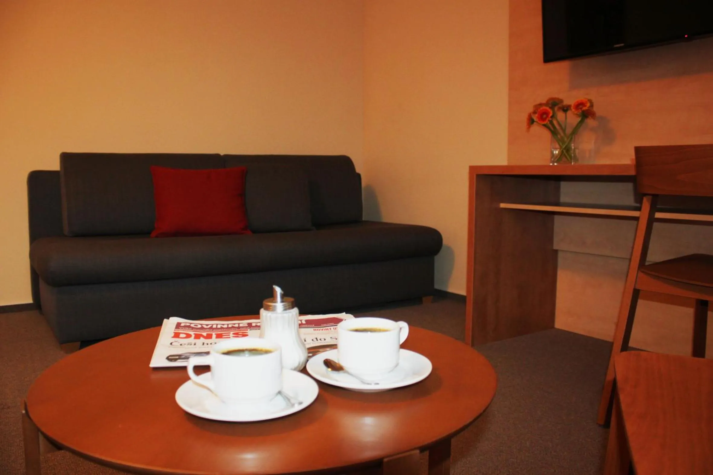 Seating area in Hotel Toč