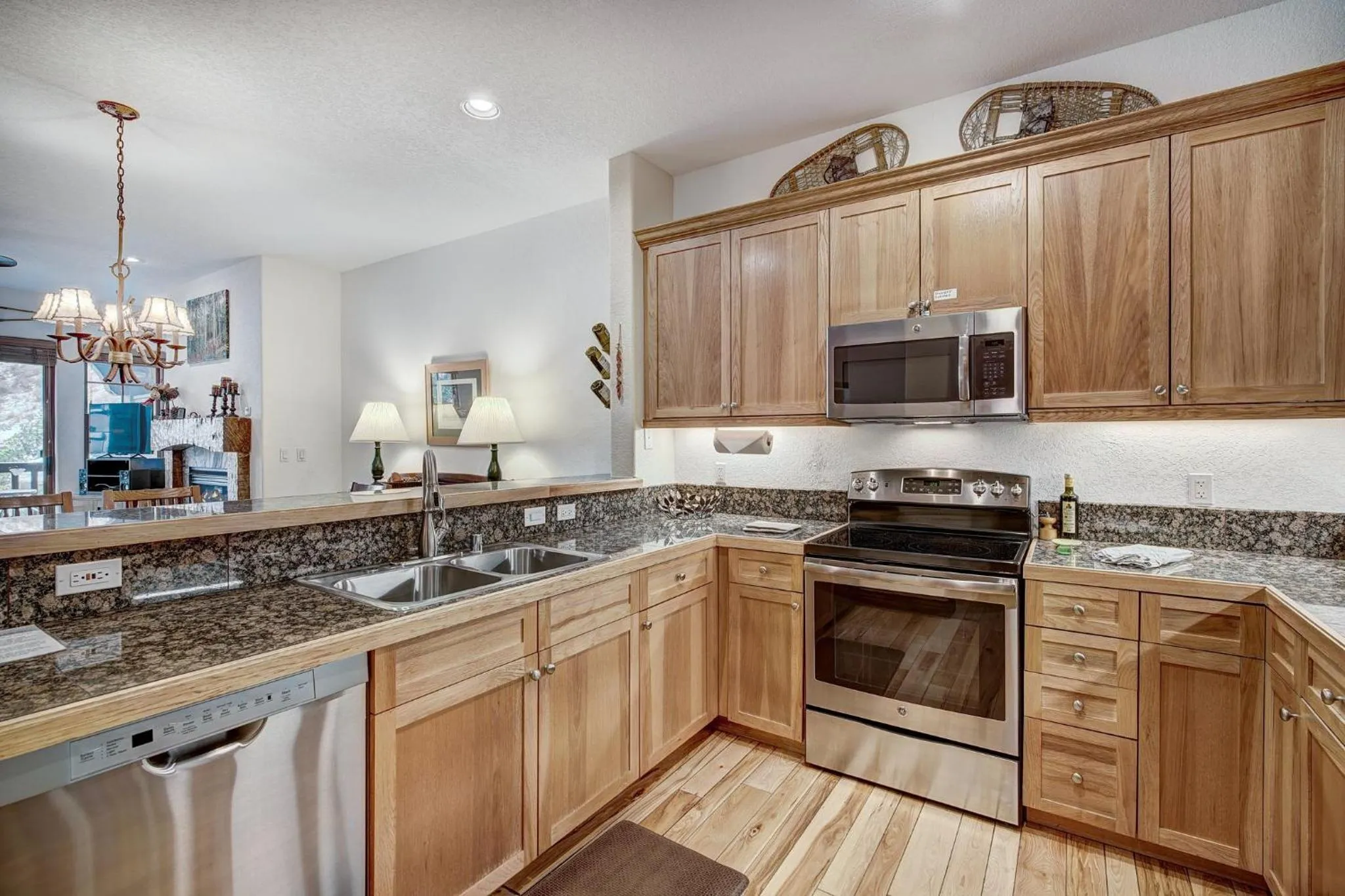 Kitchen or kitchenette in Lodge at Brookside