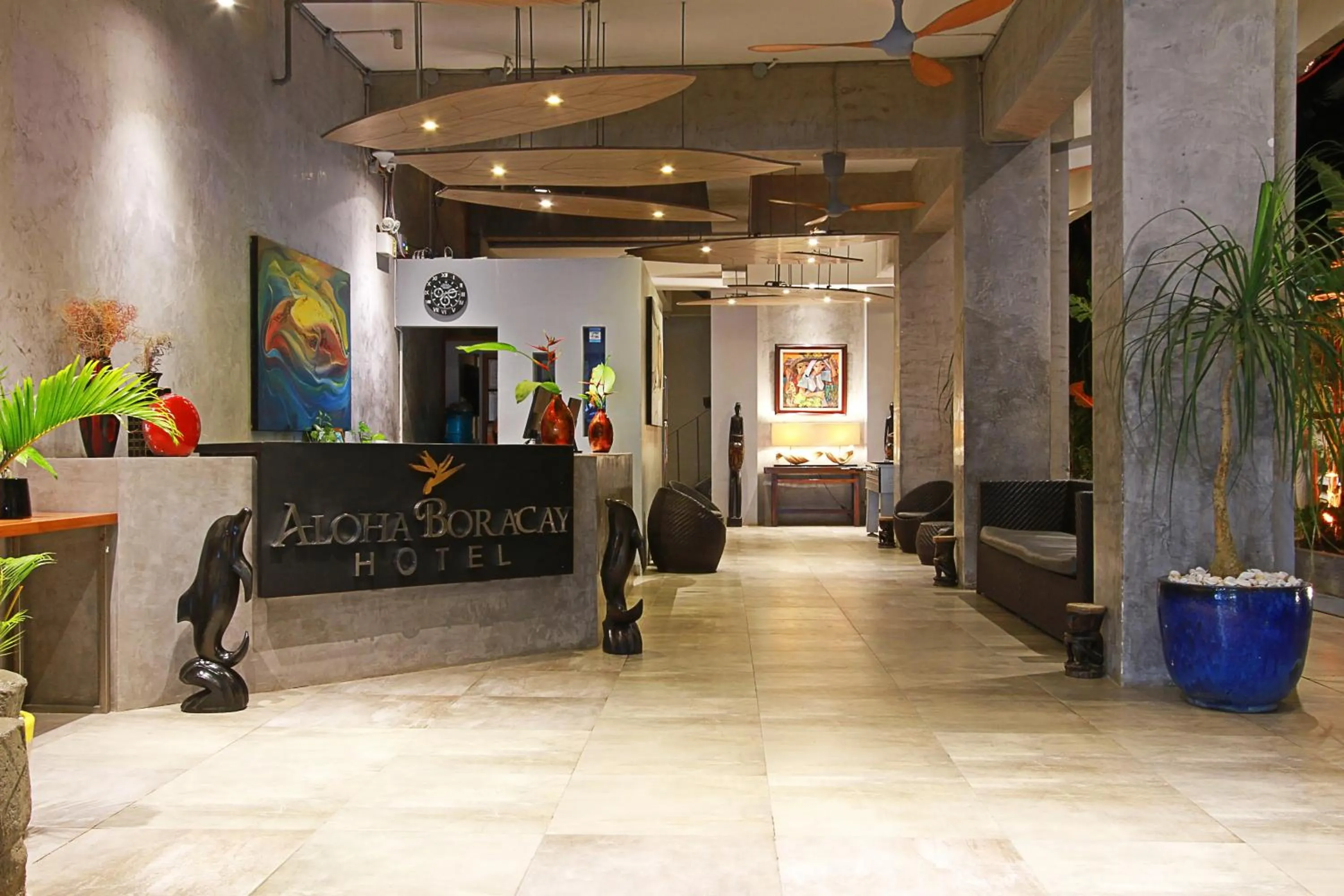 Lobby or reception in Aloha Boracay Hotel