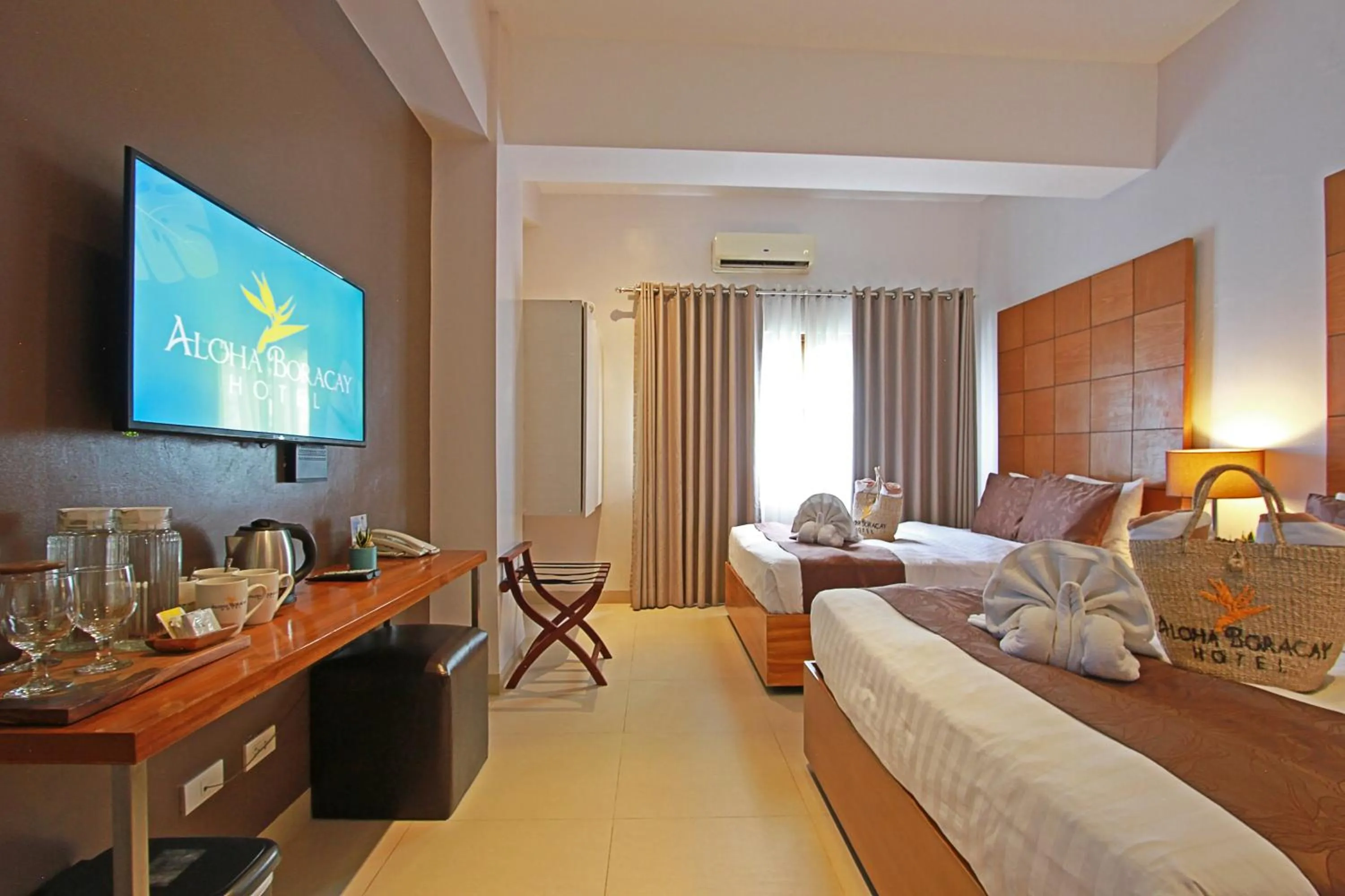 Bedroom, Bed in Aloha Boracay Hotel