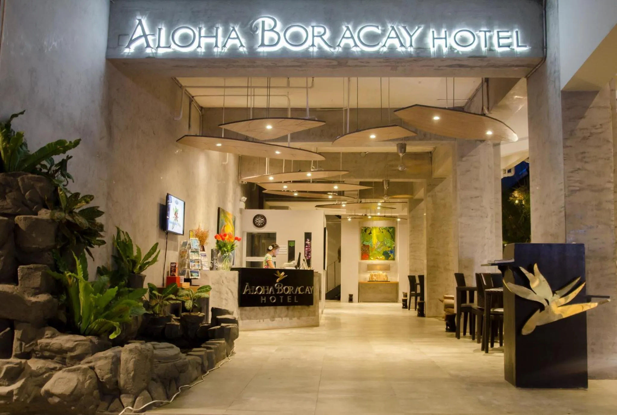 Lobby or reception in Aloha Boracay Hotel