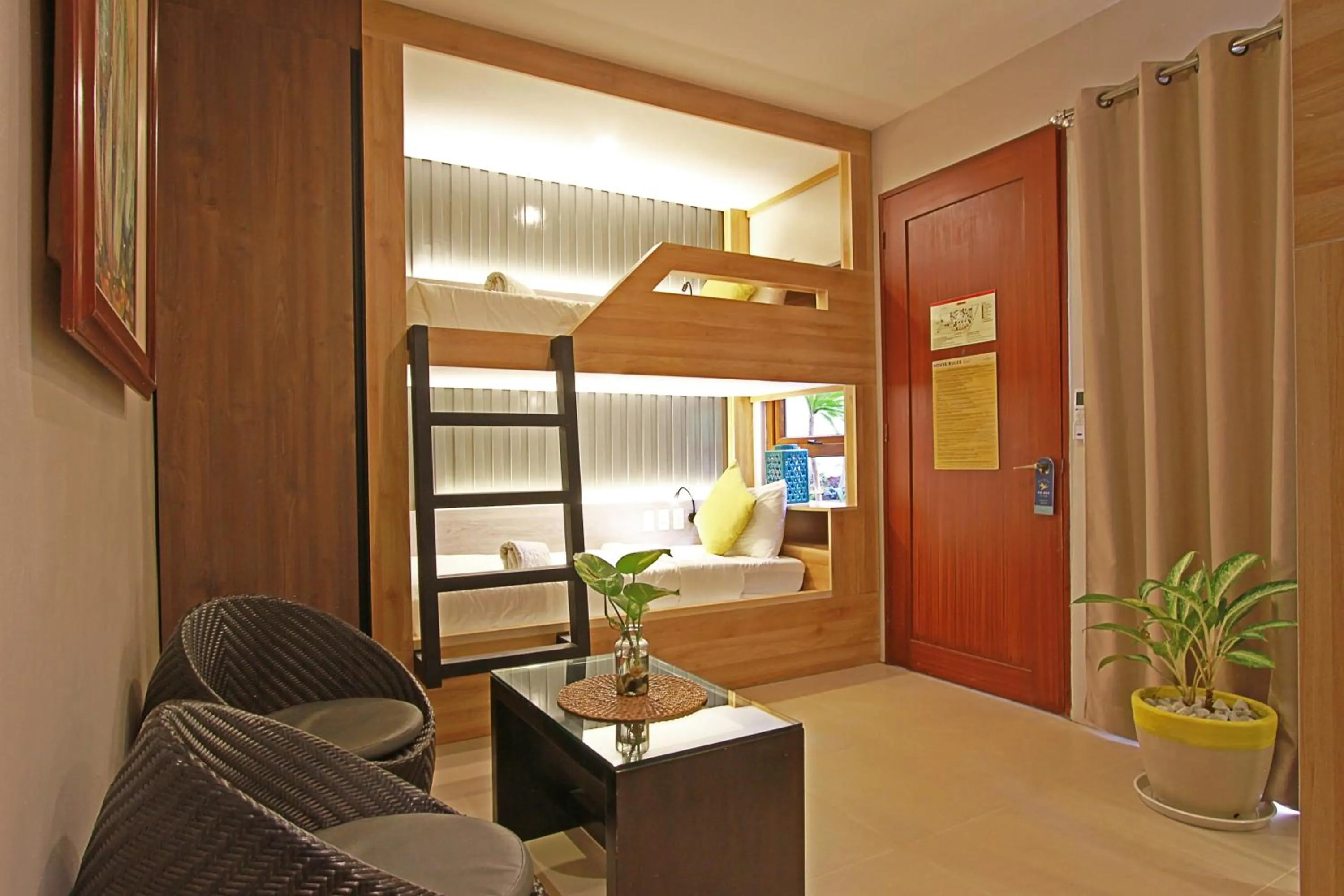 bunk bed in Aloha Boracay Hotel