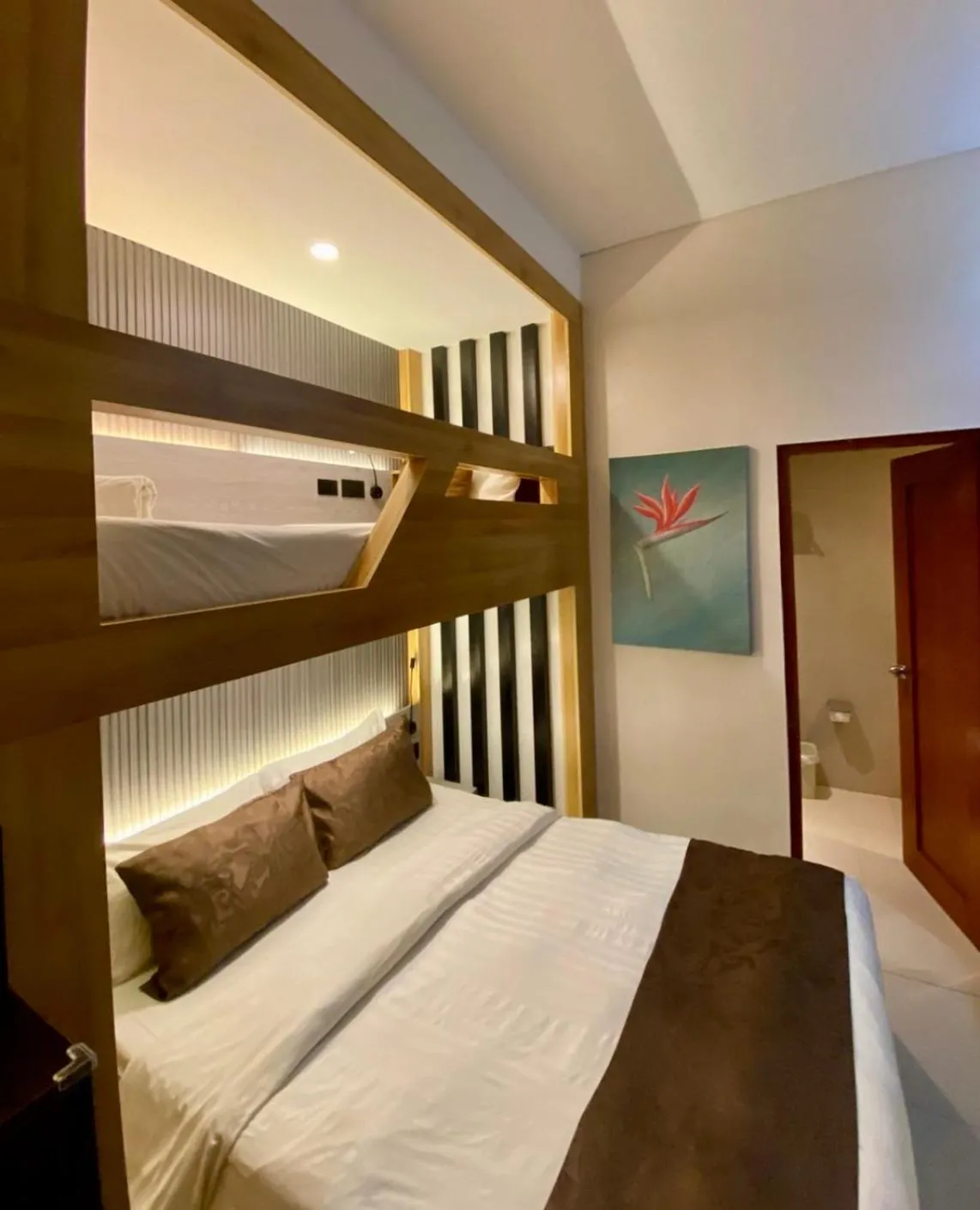 Bed in Aloha Boracay Hotel