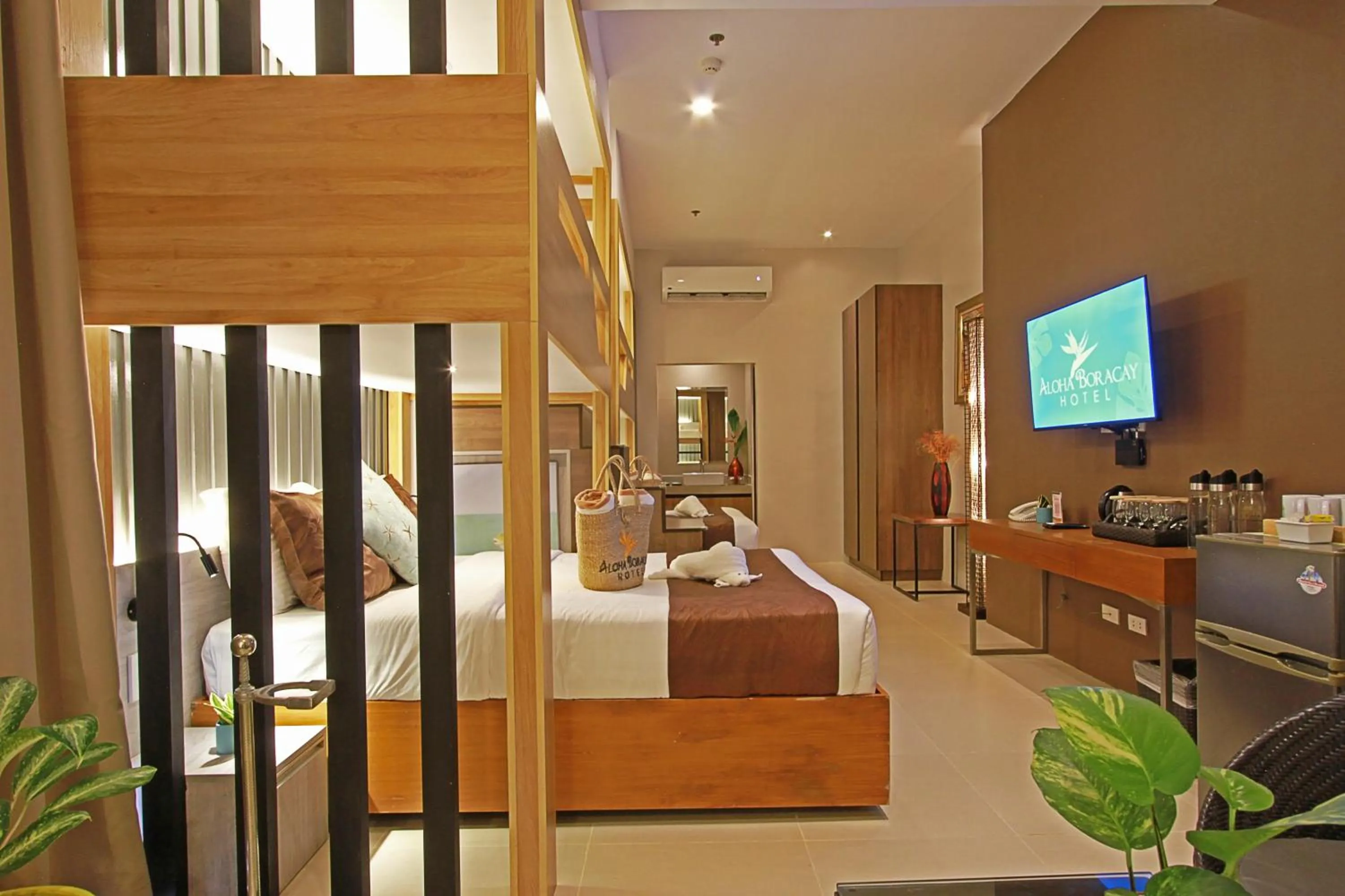 Bedroom, Bed in Aloha Boracay Hotel