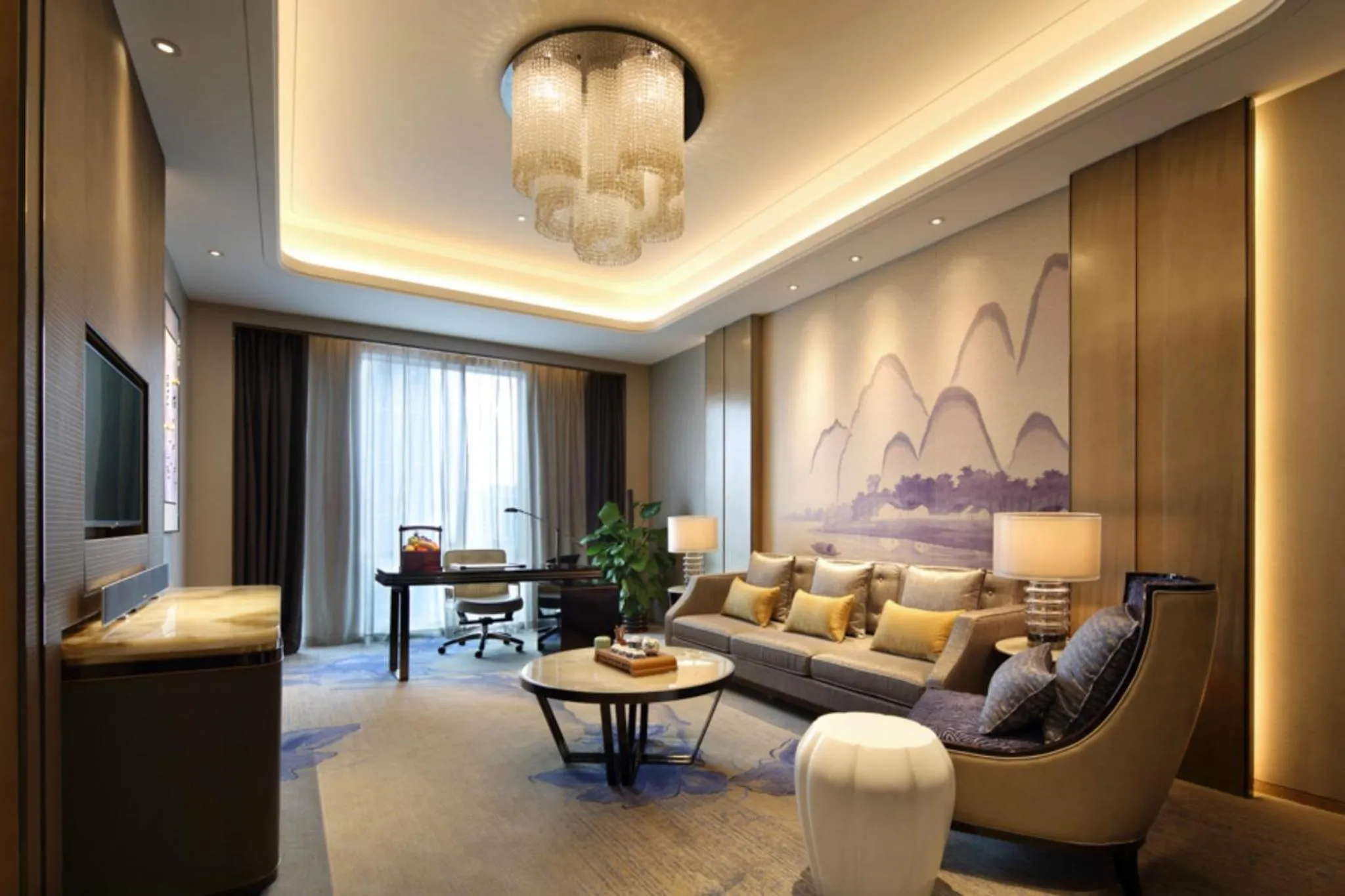 Living room in Wanda Realm Liuzhou