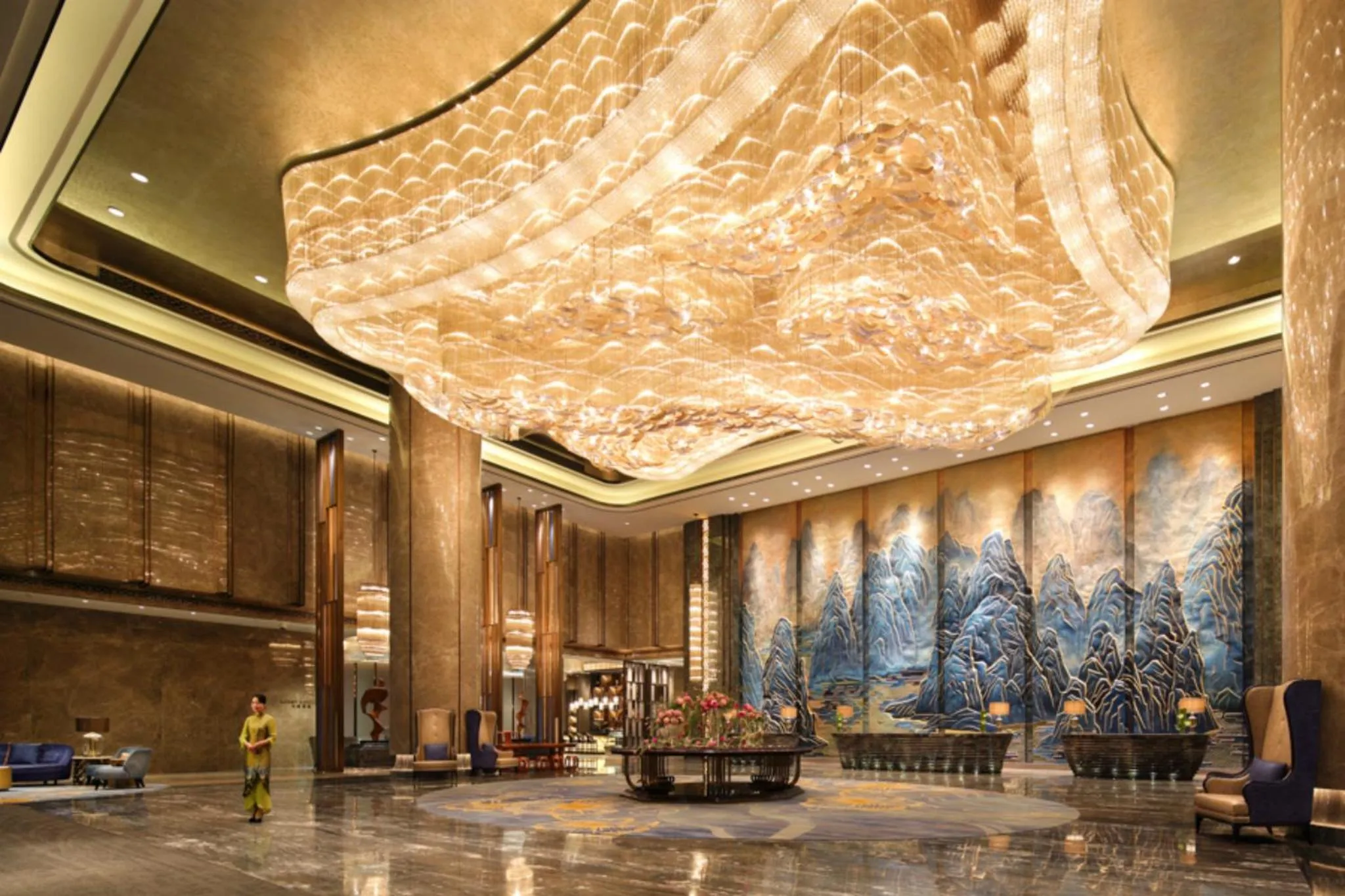 Lobby or reception in Wanda Realm Liuzhou