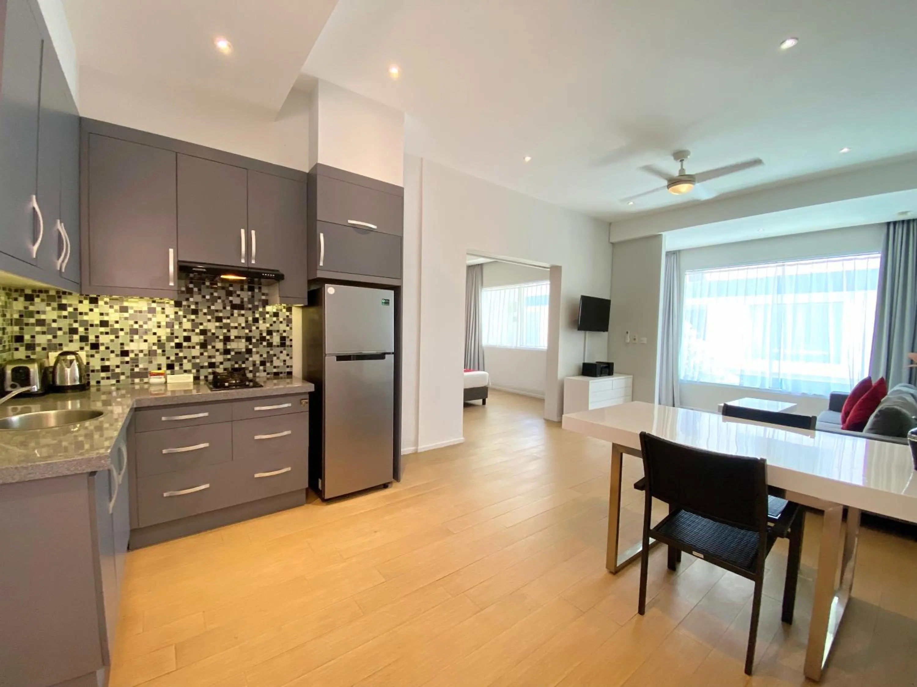 Kitchen or kitchenette in Coast Boutique Hotel