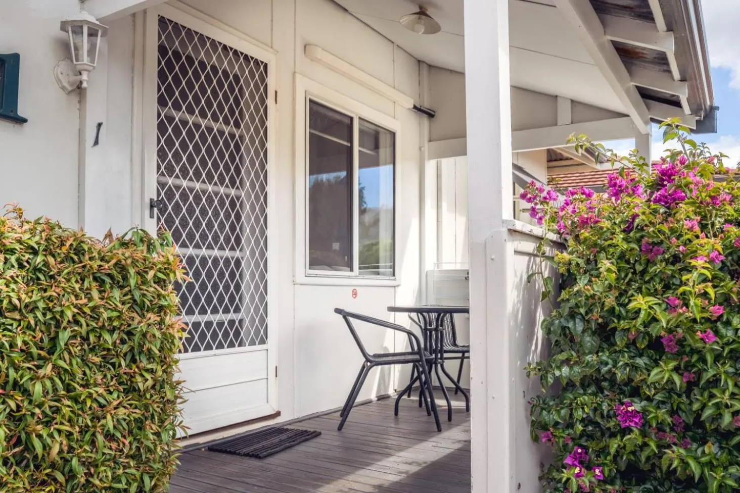 Patio in Busselton Jetty Chalets
