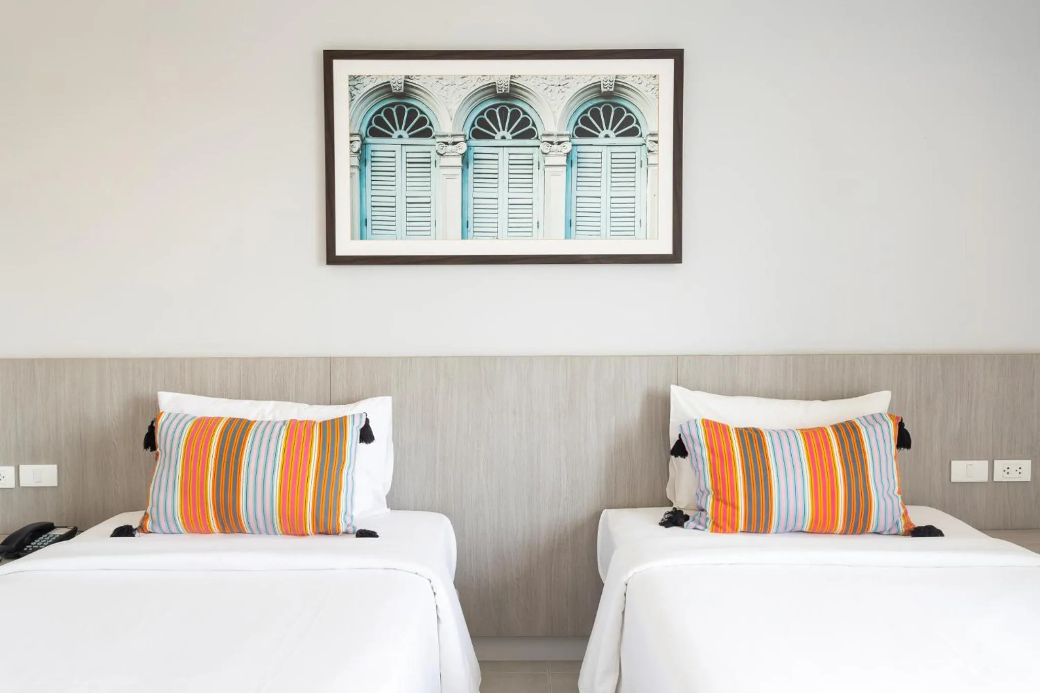 Bed in Recenta Phuket Suanluang by Deevana