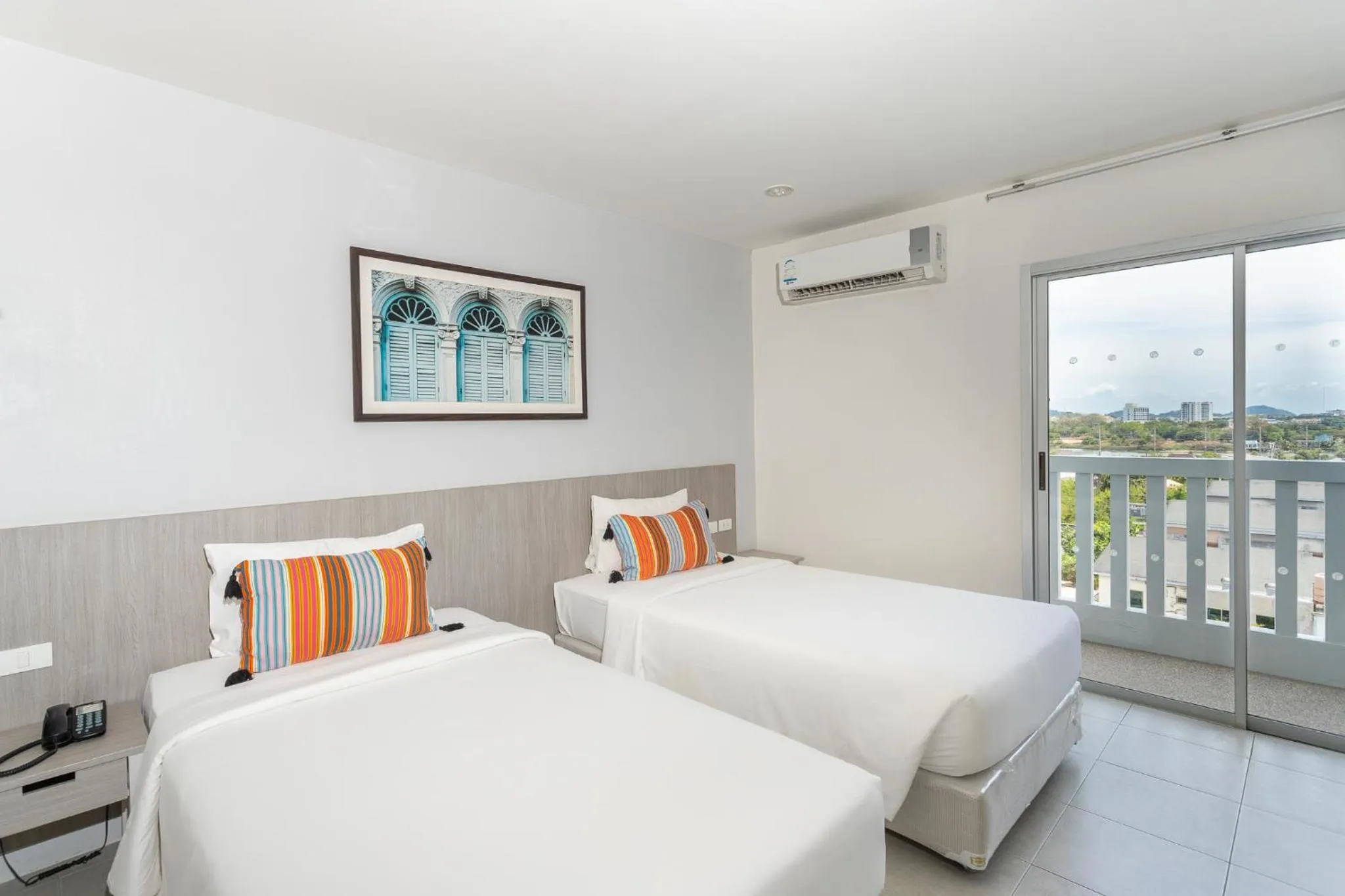 Bed in Recenta Phuket Suanluang by Deevana
