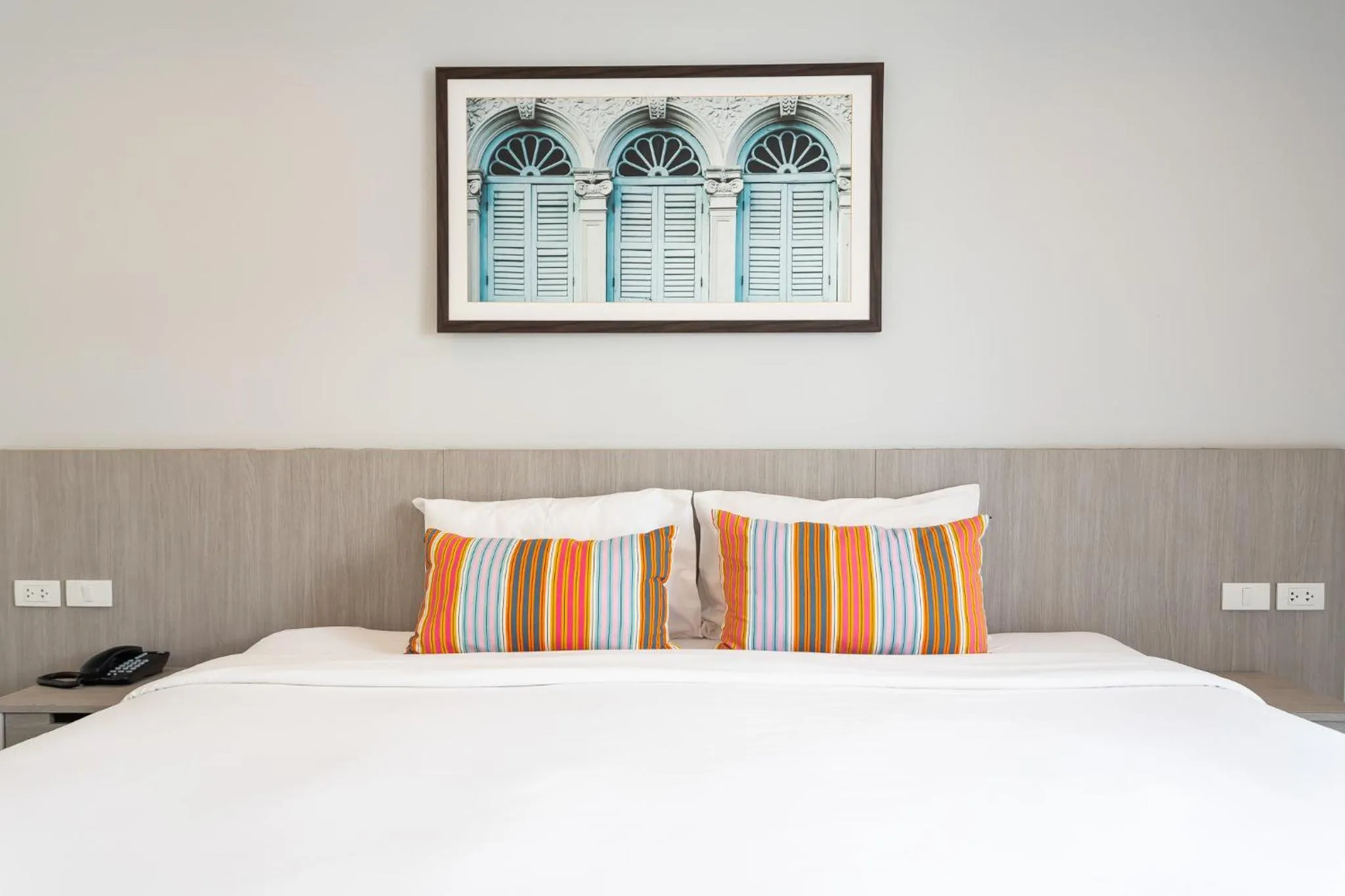 Bed in Recenta Phuket Suanluang by Deevana