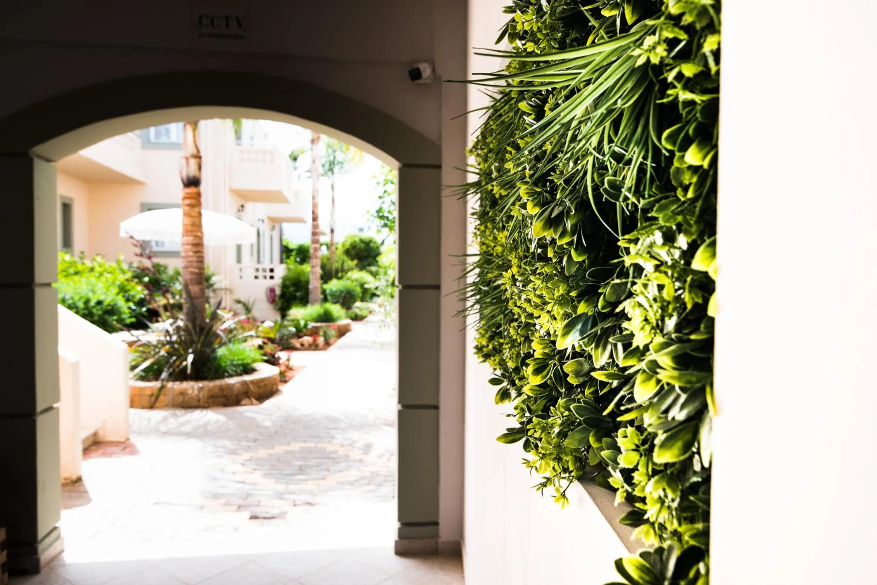 Text overlay in Le Palme