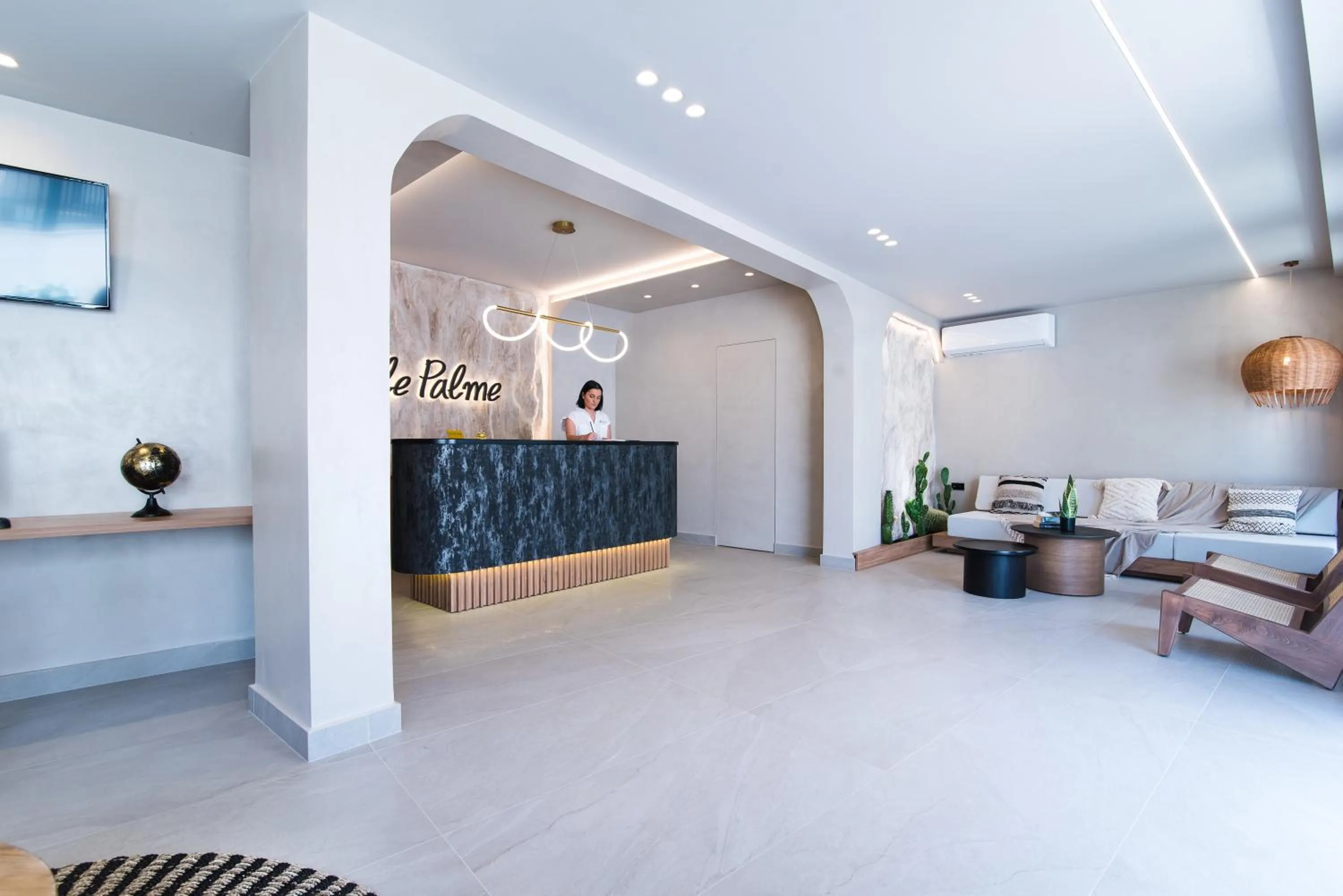 Lobby or reception in Le Palme