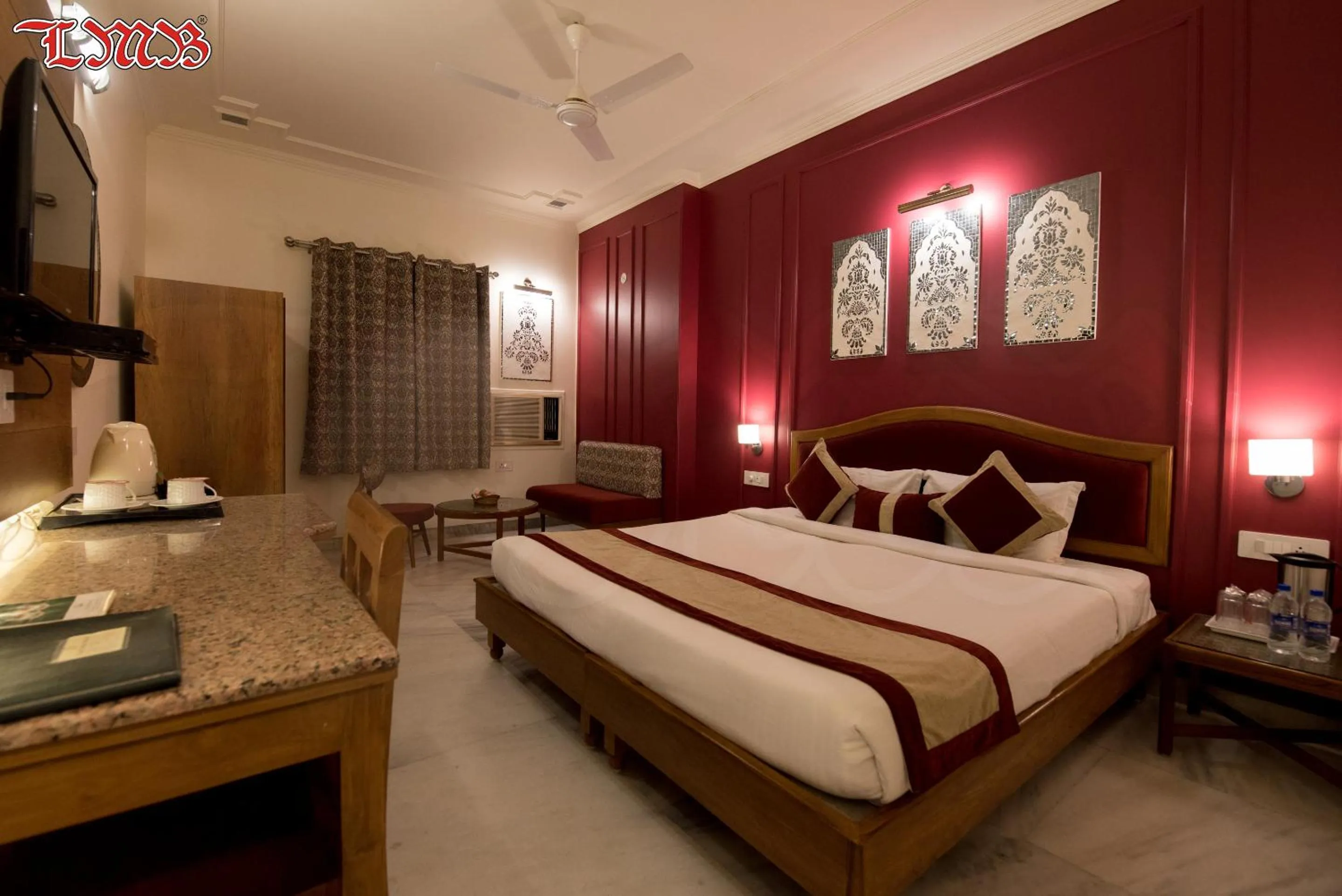 Bedroom, Bed in LMB Hotel City Centre, Jaipur