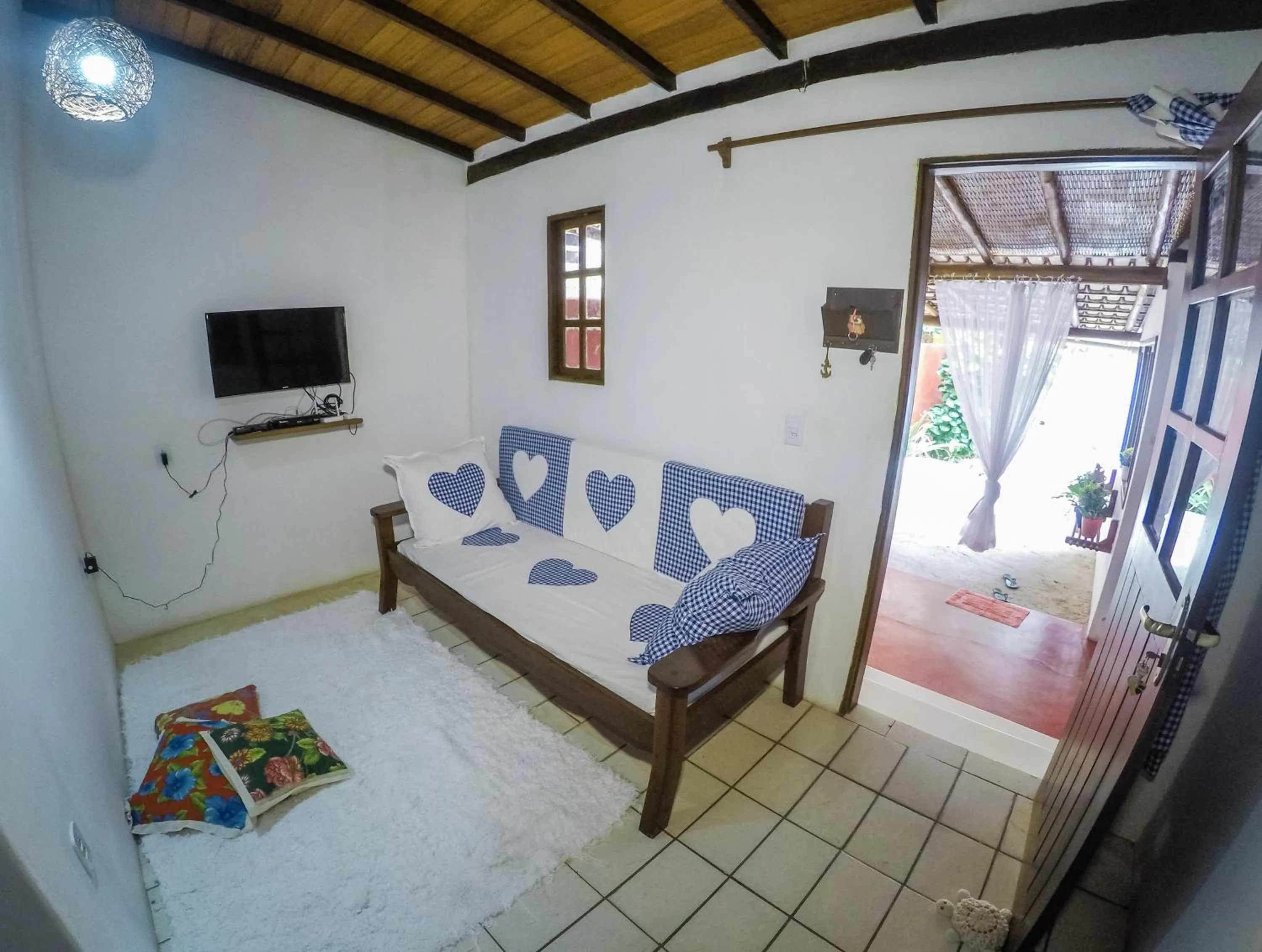 Living room, Bed in Casa da Vovó