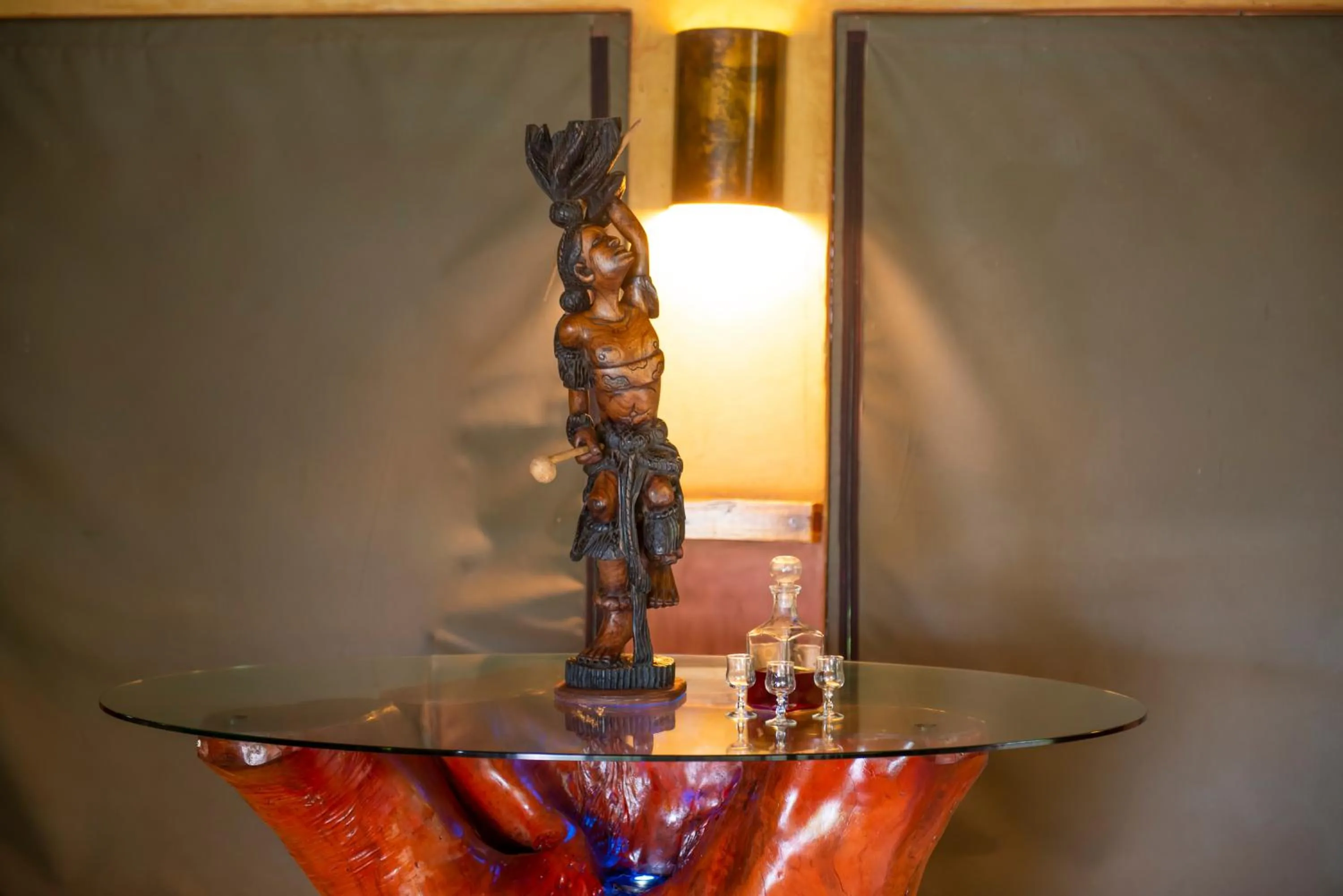 Decorative detail in Leopard Walk Lodge