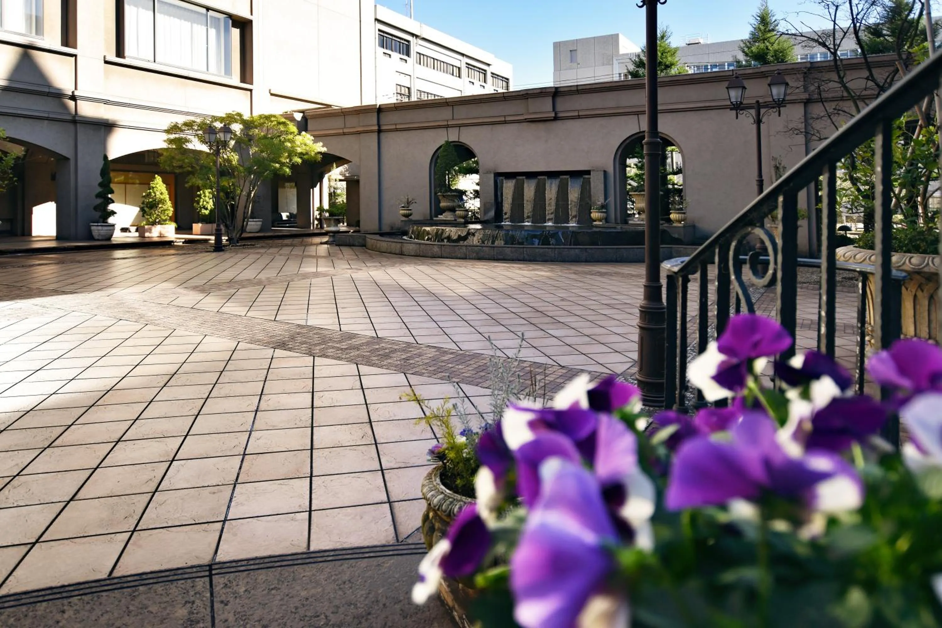 Patio in Okura Chiba Hotel