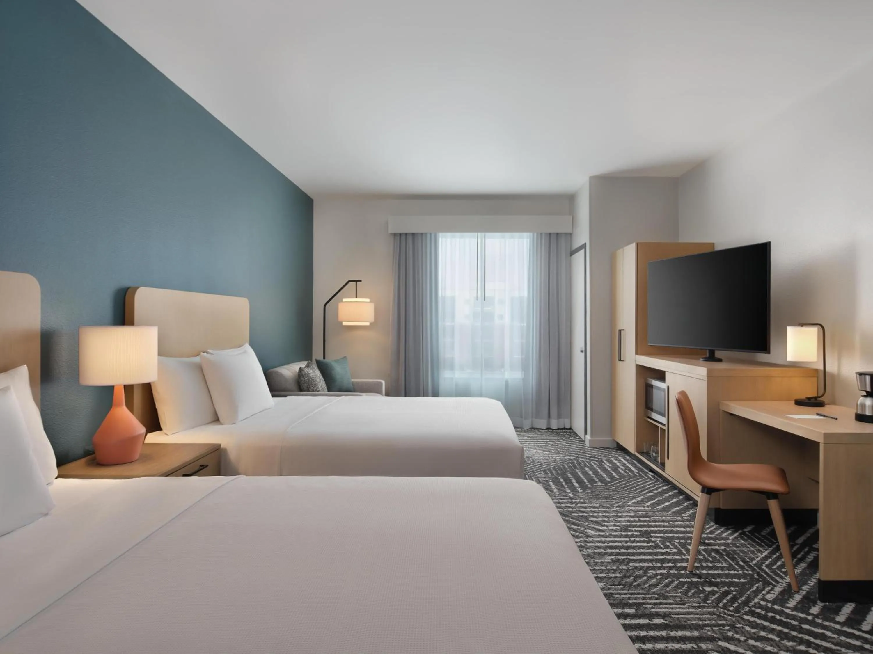 Bedroom, Bed in Hyatt House Schenectady / Mohawk Harbor