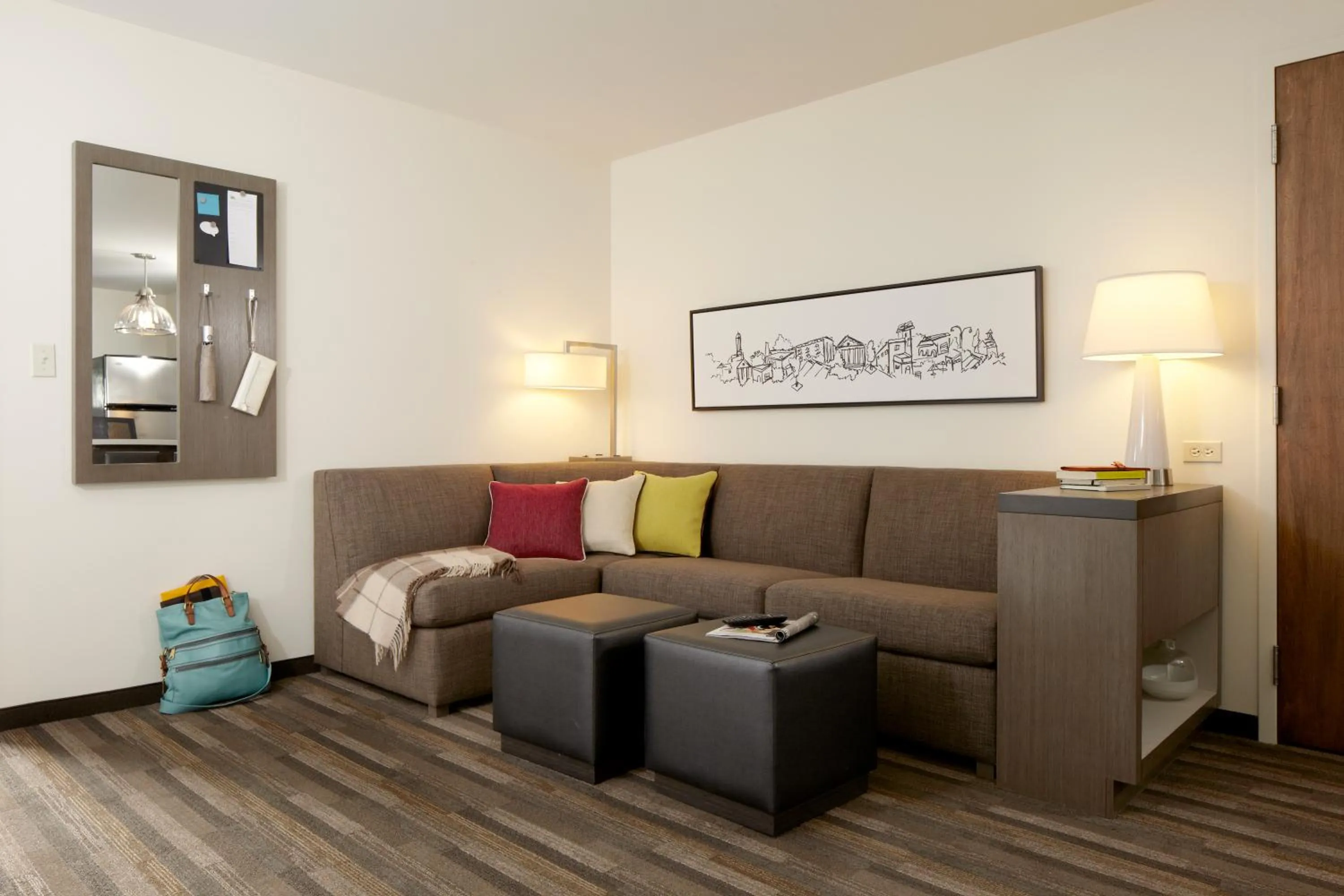 Bedroom in Hyatt House Schenectady / Mohawk Harbor