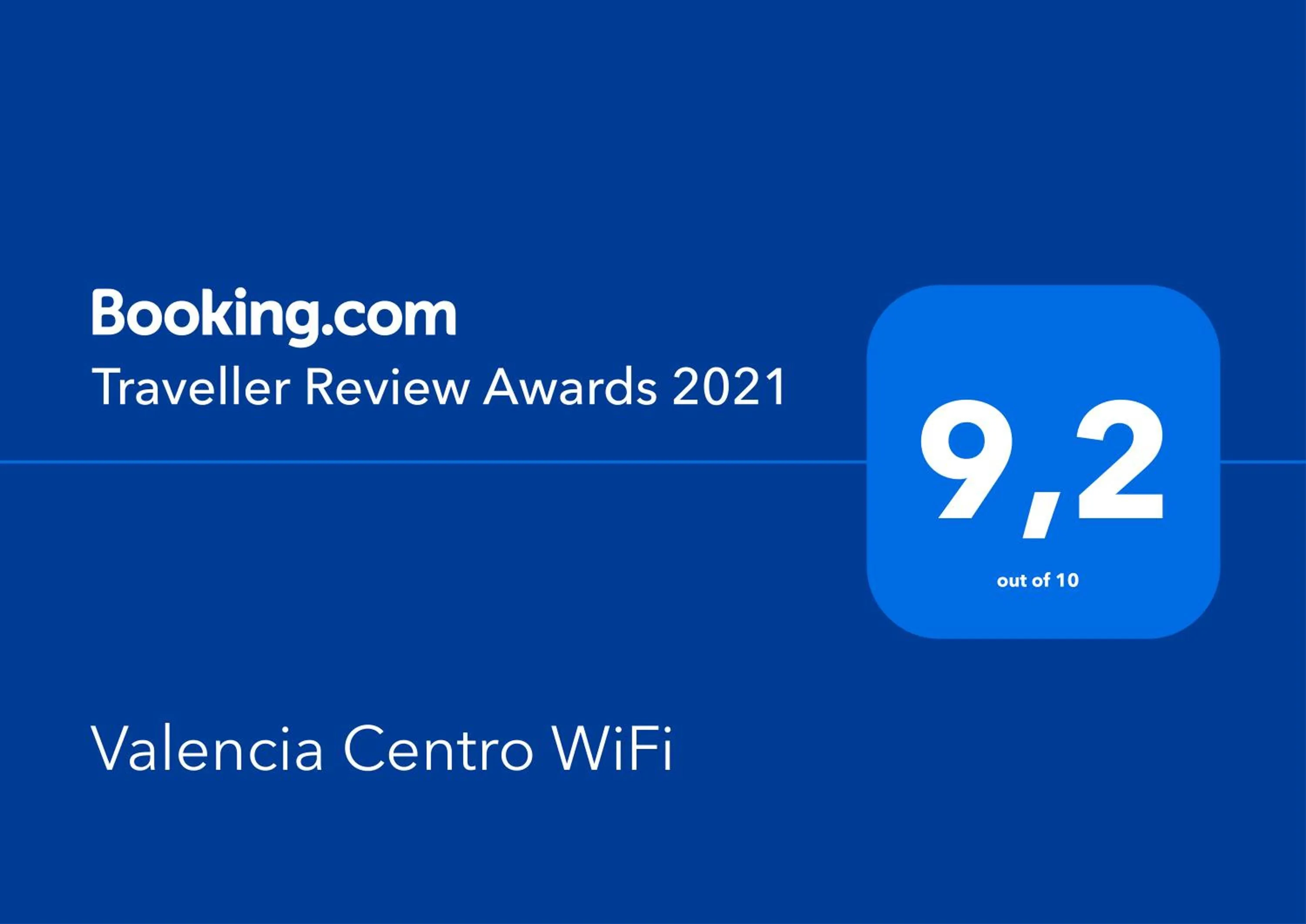 Certificate/Award in Valencia Centro WiFi