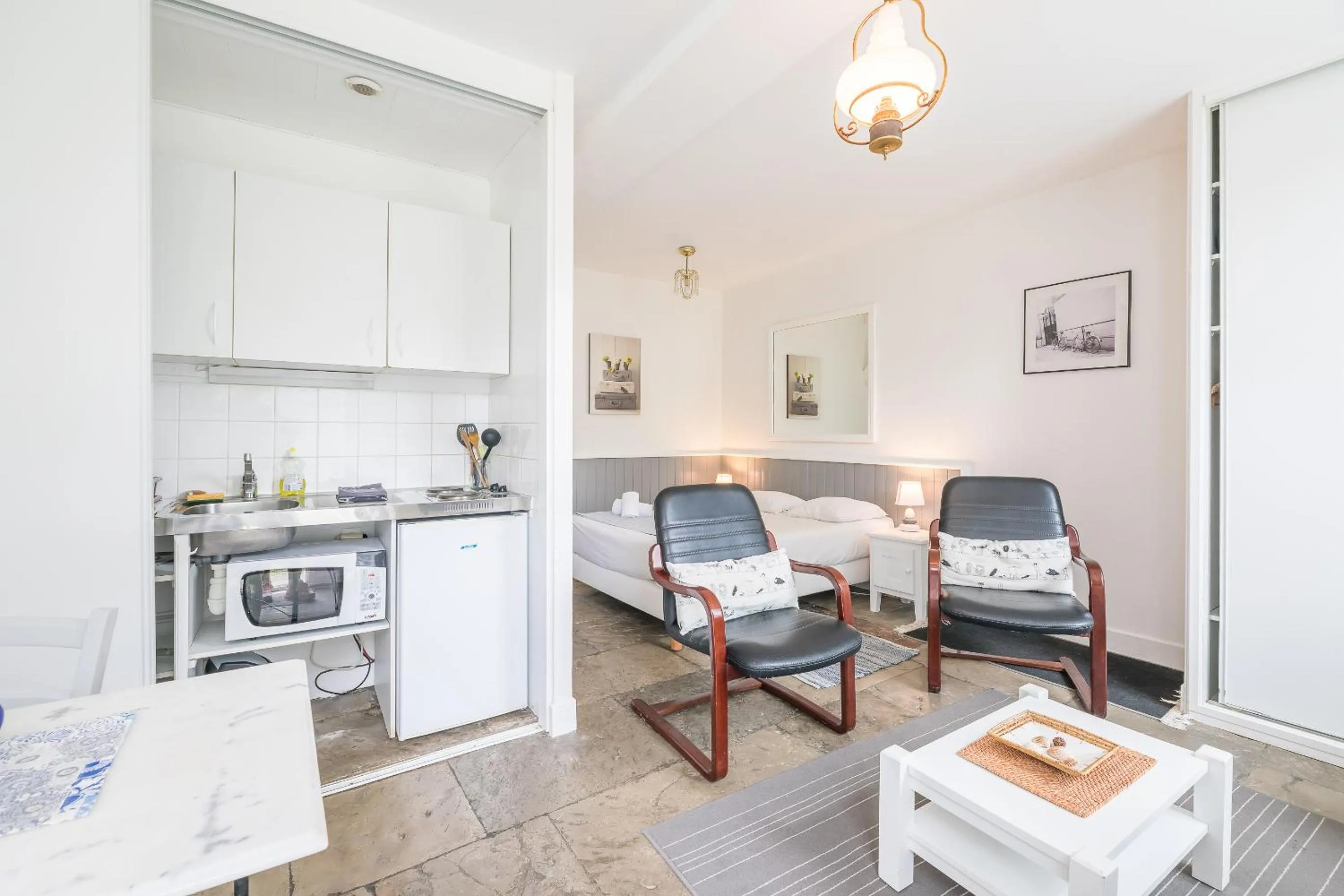 Living room in Appart'Hôtel Bellevue