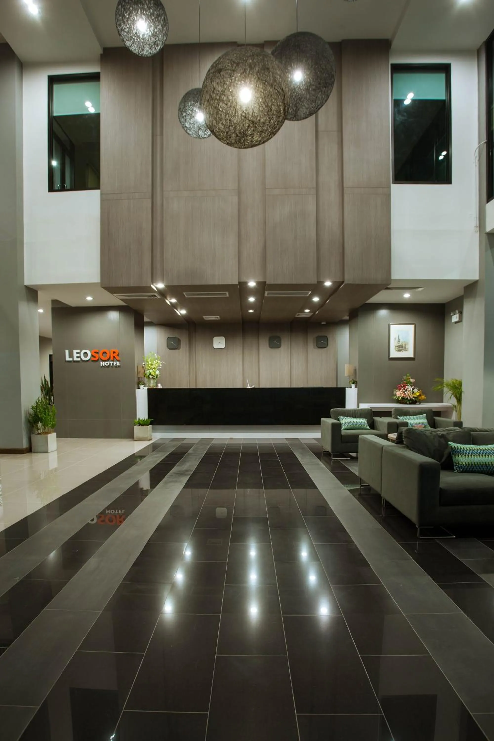 Lobby or reception in Leosor Hotel