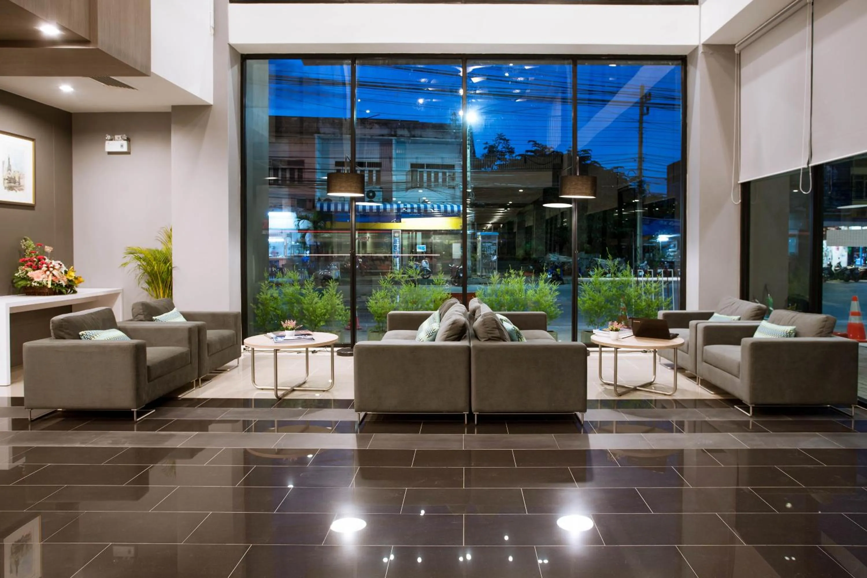 Lobby or reception in Leosor Hotel