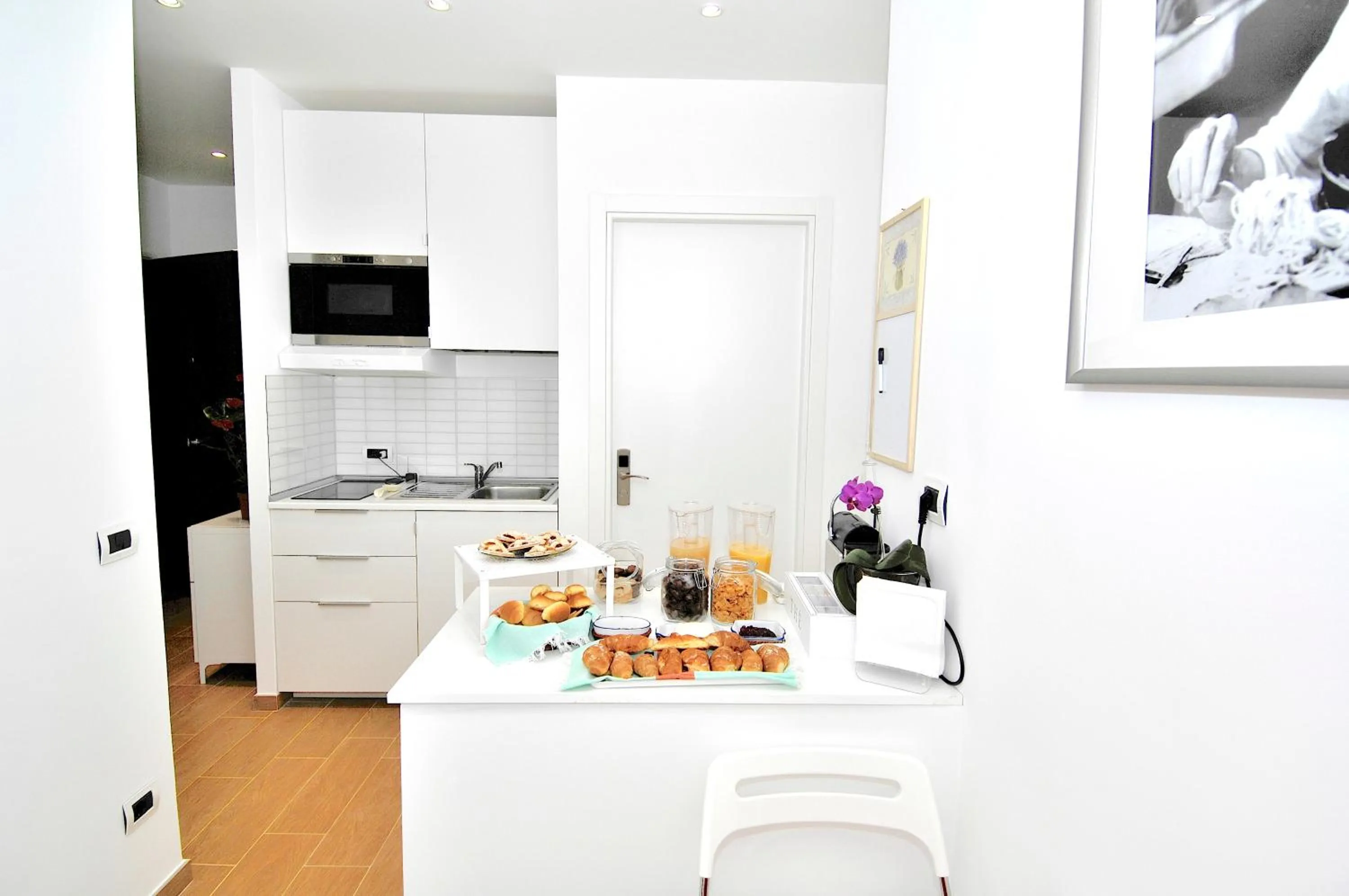 Communal kitchen in B&B Nonna Roma