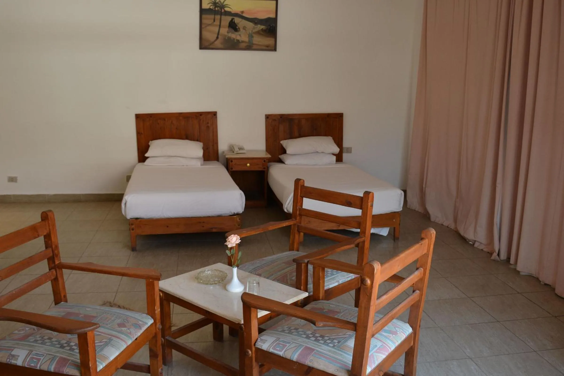 Seating area, Bed in Morgenland Holly Village