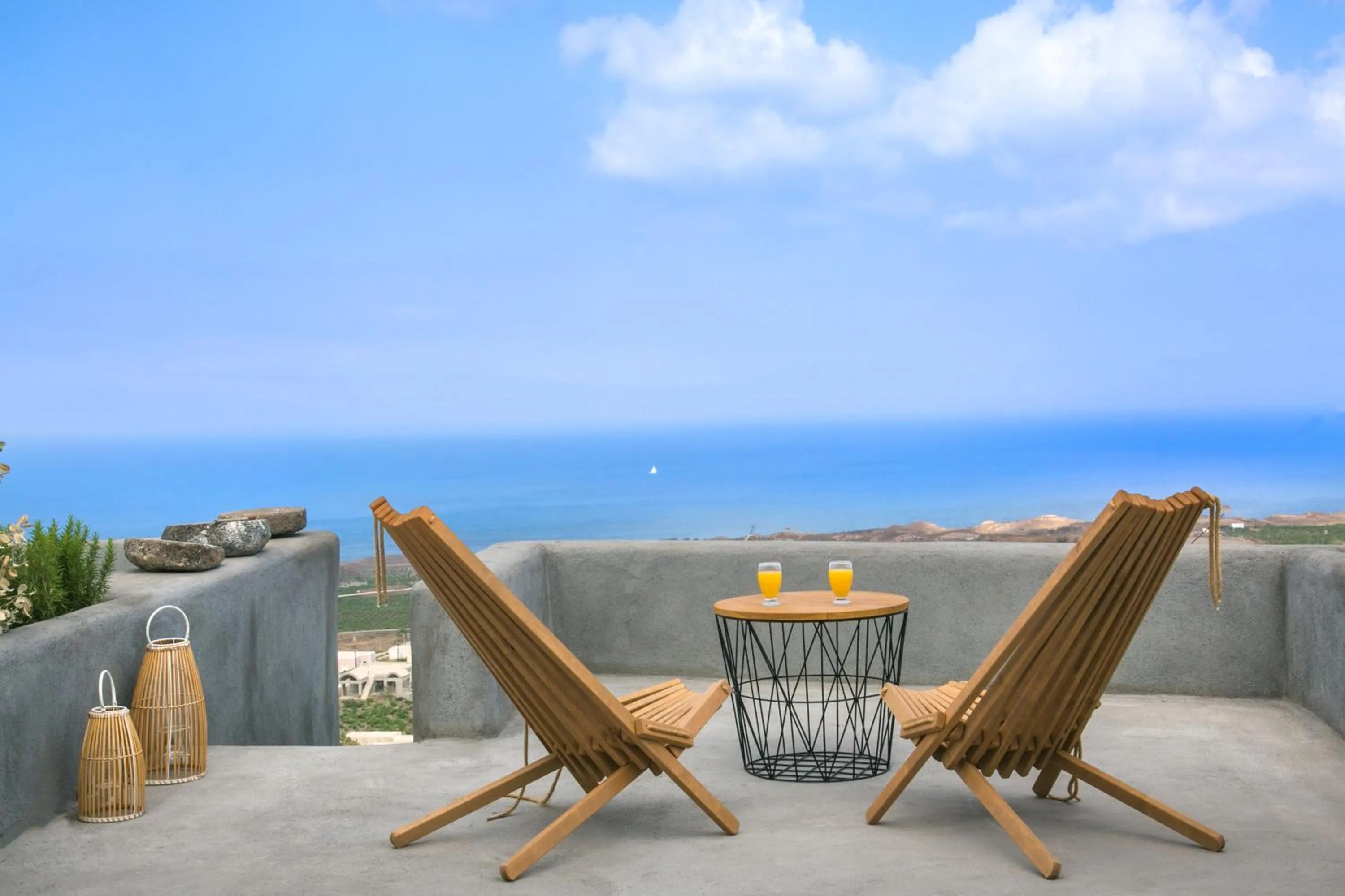 Sea view in Santorini Villas