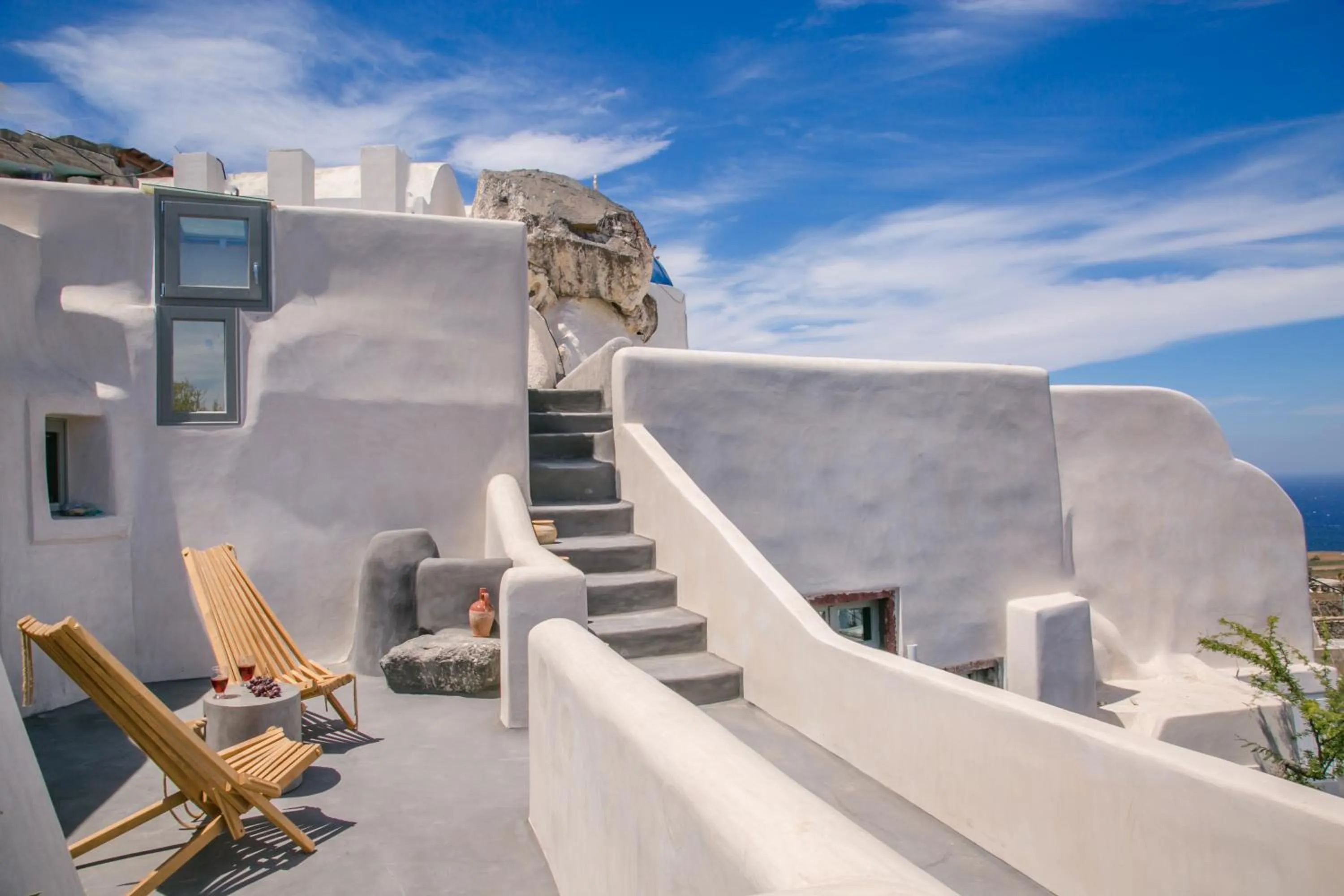 Balcony/Terrace in Santorini Villas