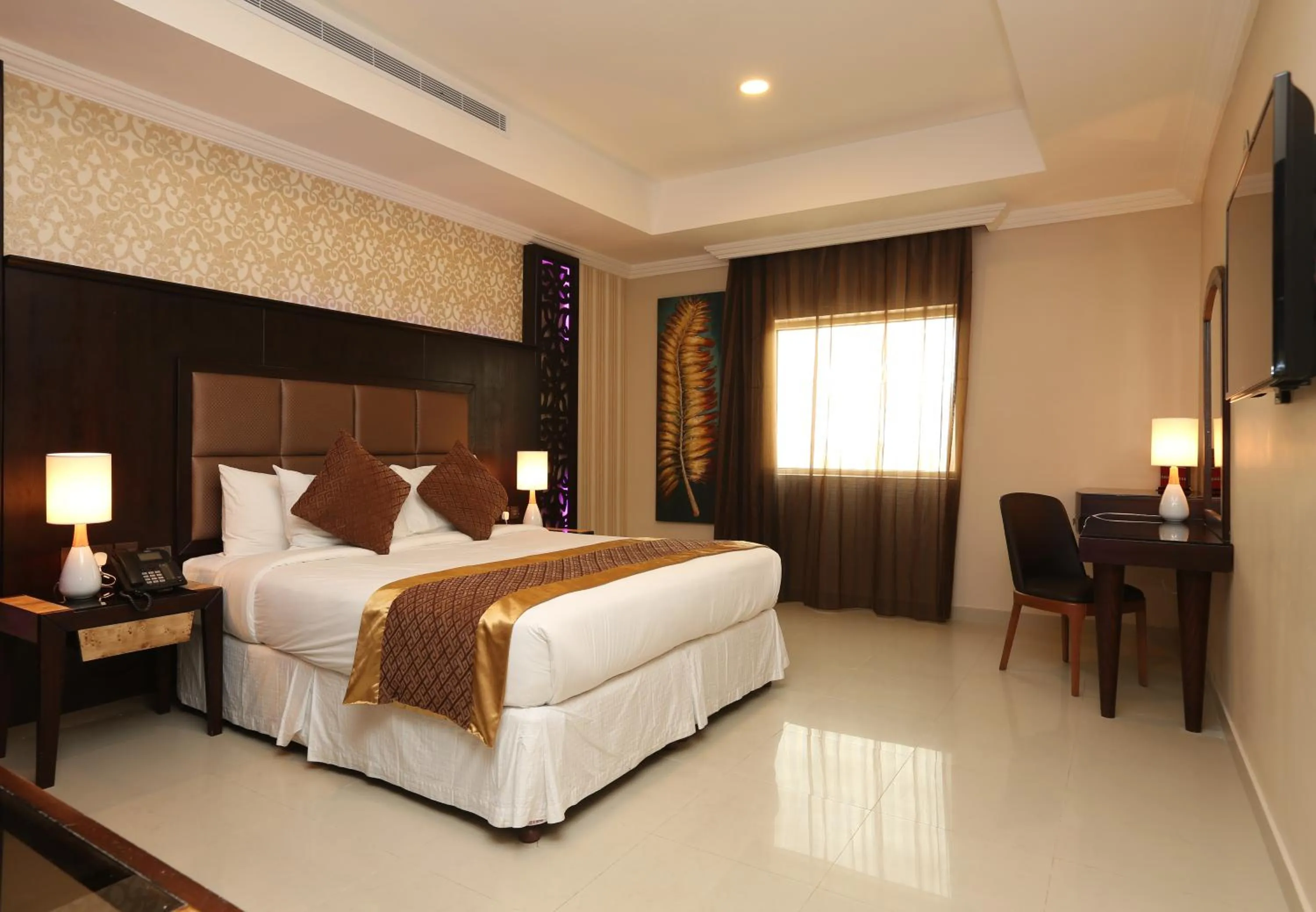 Bed in Park Jizan Hotel