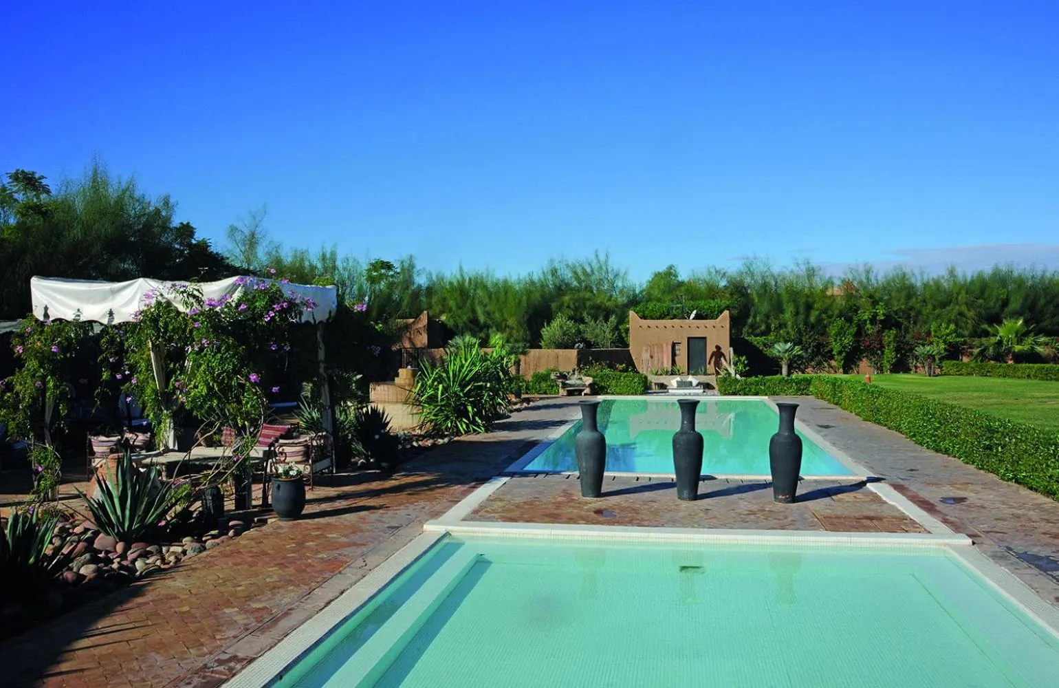 Pool view in Fawakay Villas