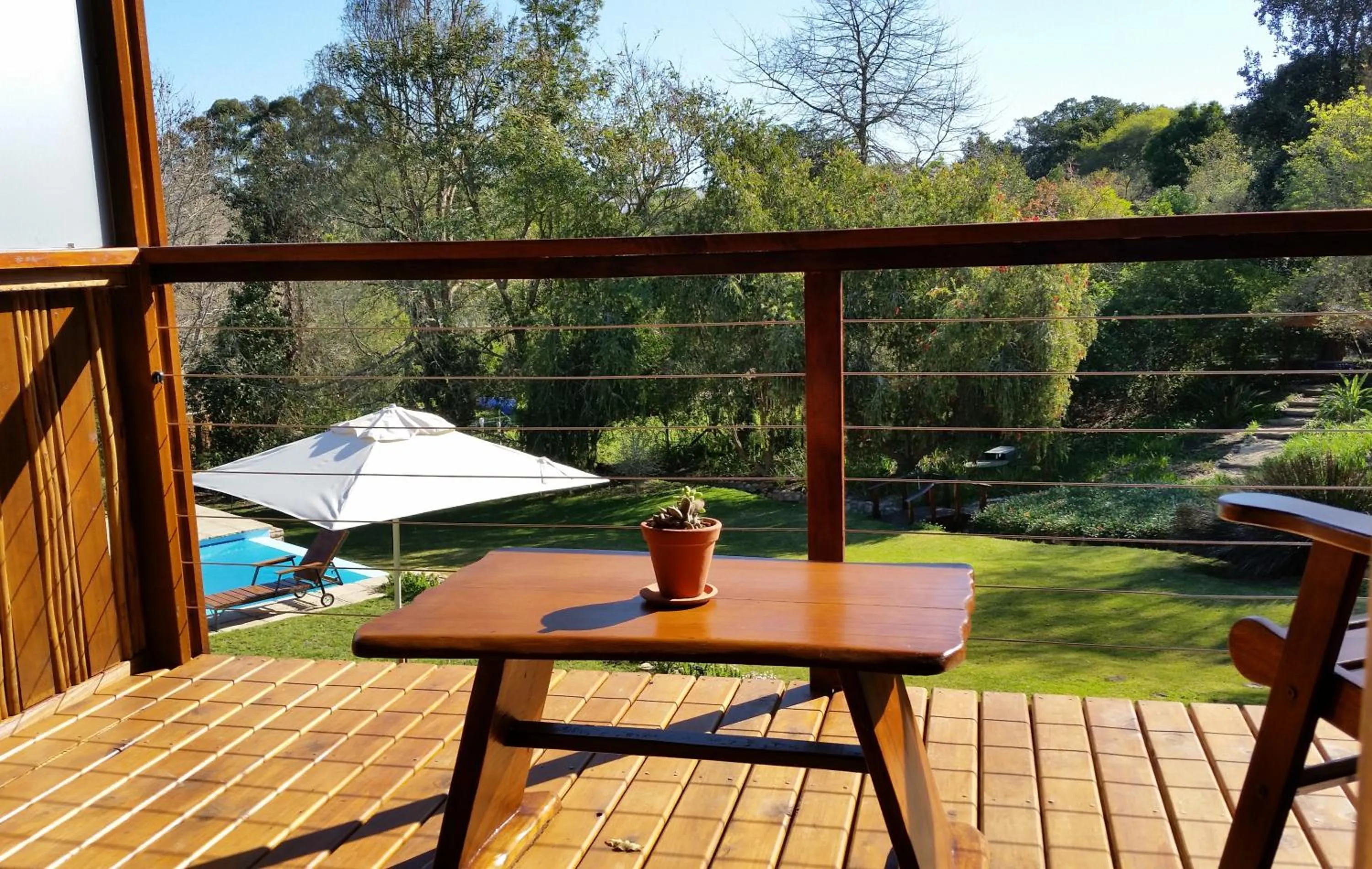 Patio in Pumula Lodge 4 Star Guesthouse Knysna