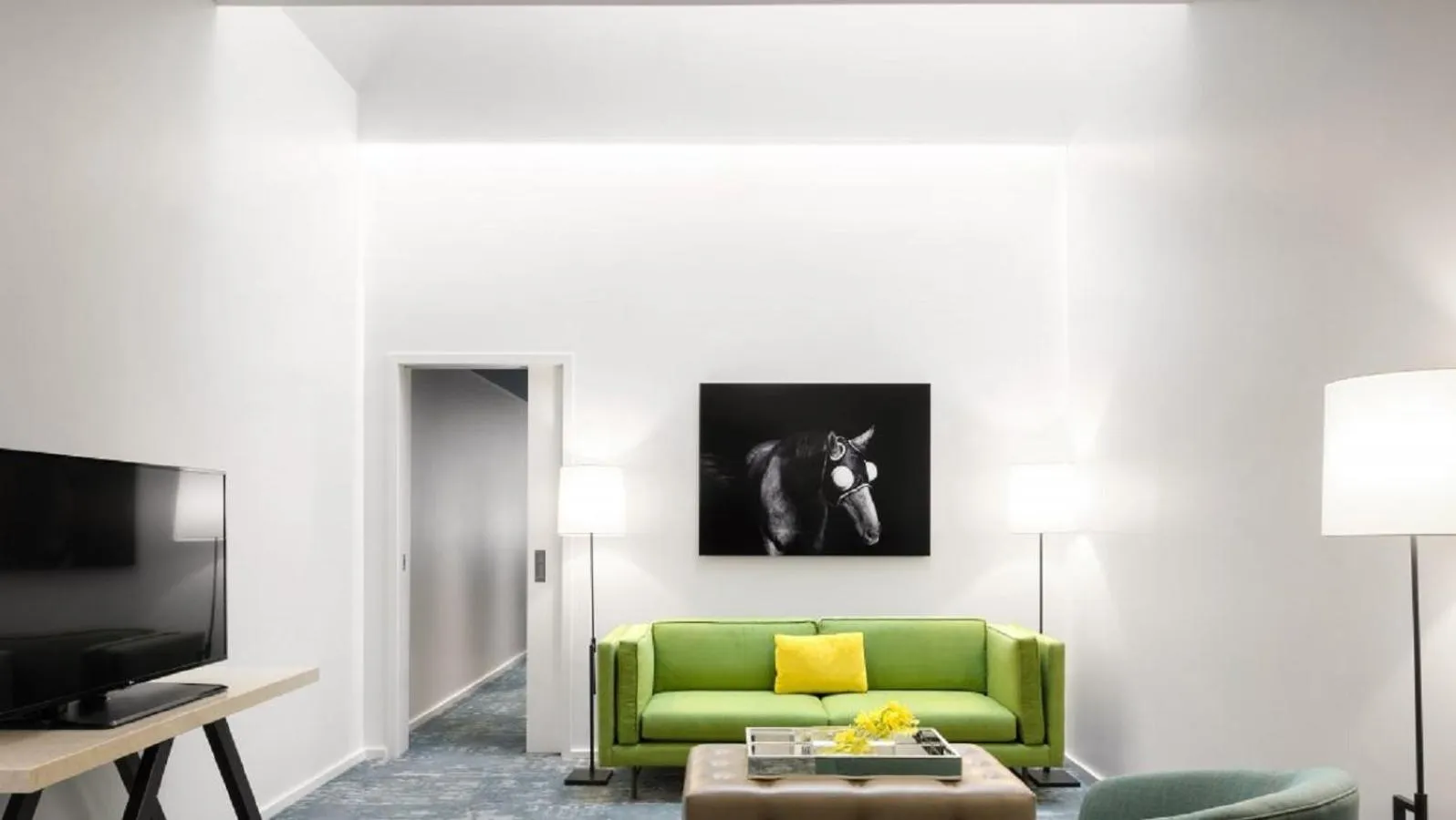 Living room in 21c Museum Hotel Lexington