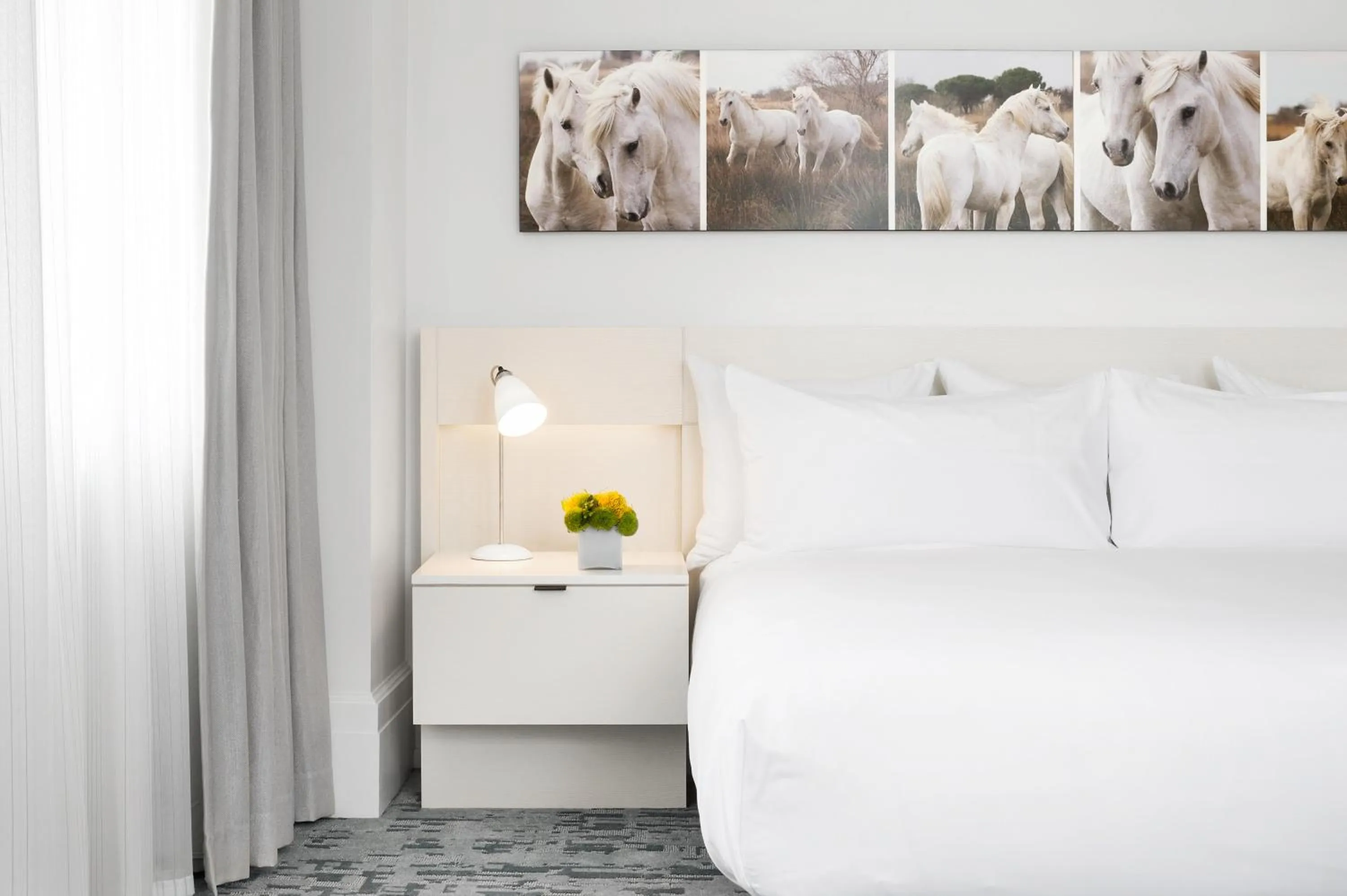 Bed in 21c Museum Hotel Lexington