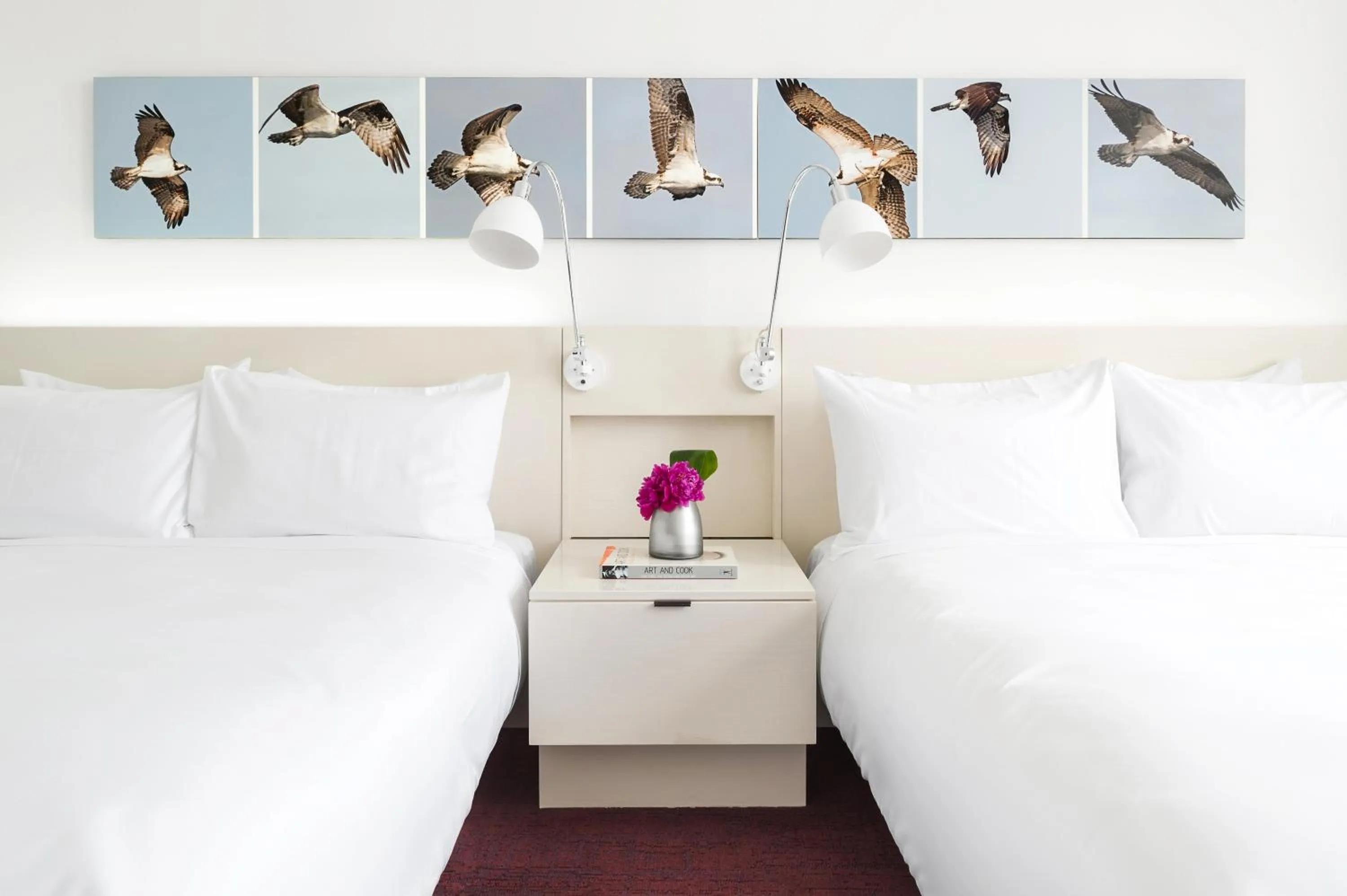 Bed in 21c Museum Hotel Lexington