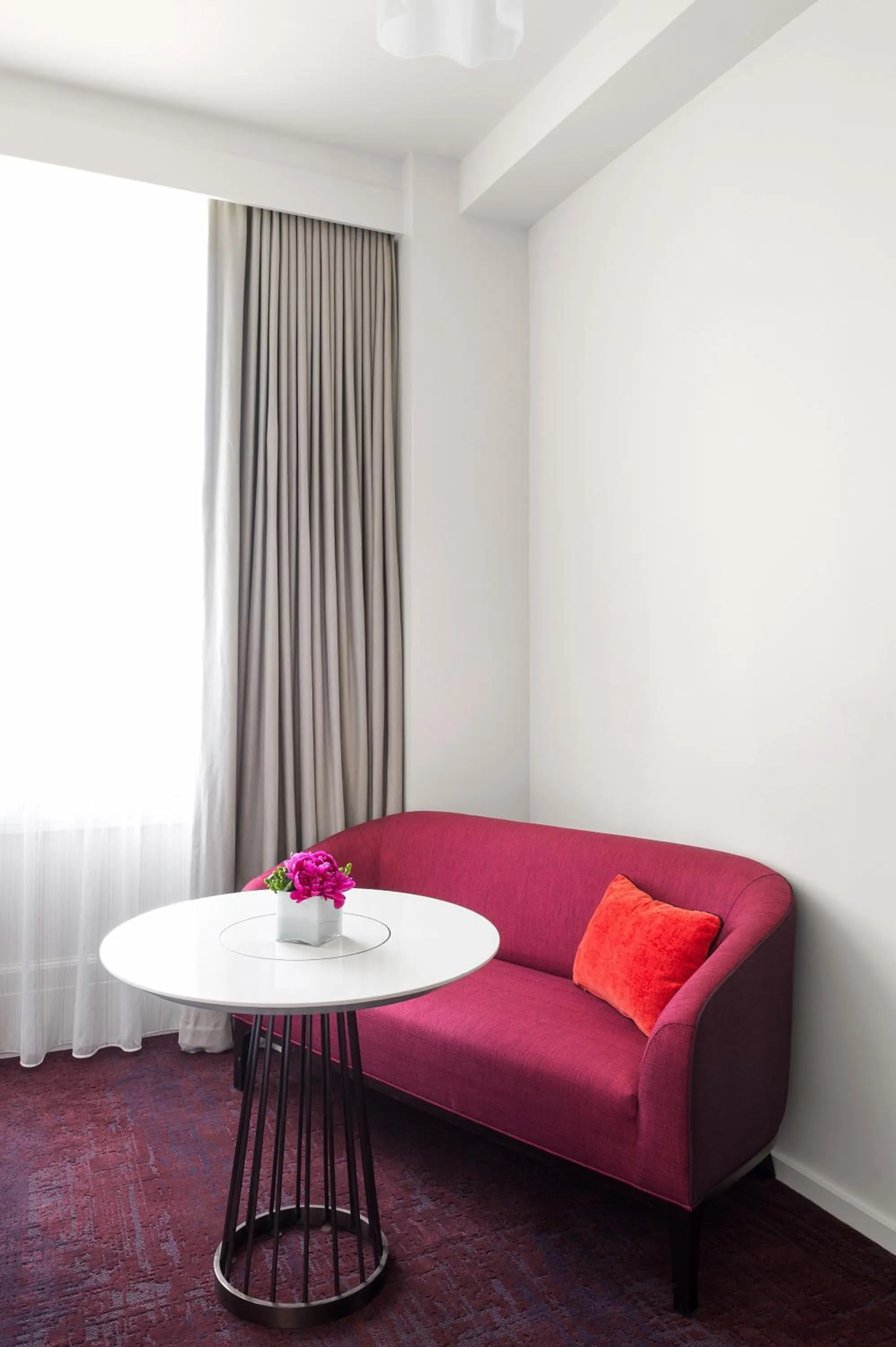 Seating area in 21c Museum Hotel Lexington