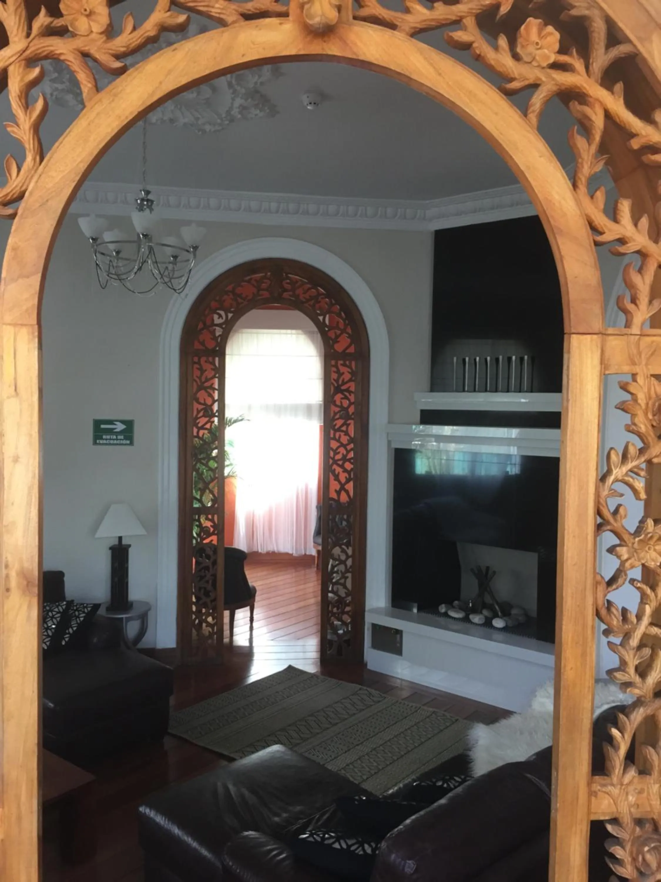 Communal lounge/ TV room, Bed in La Coupole Hotel