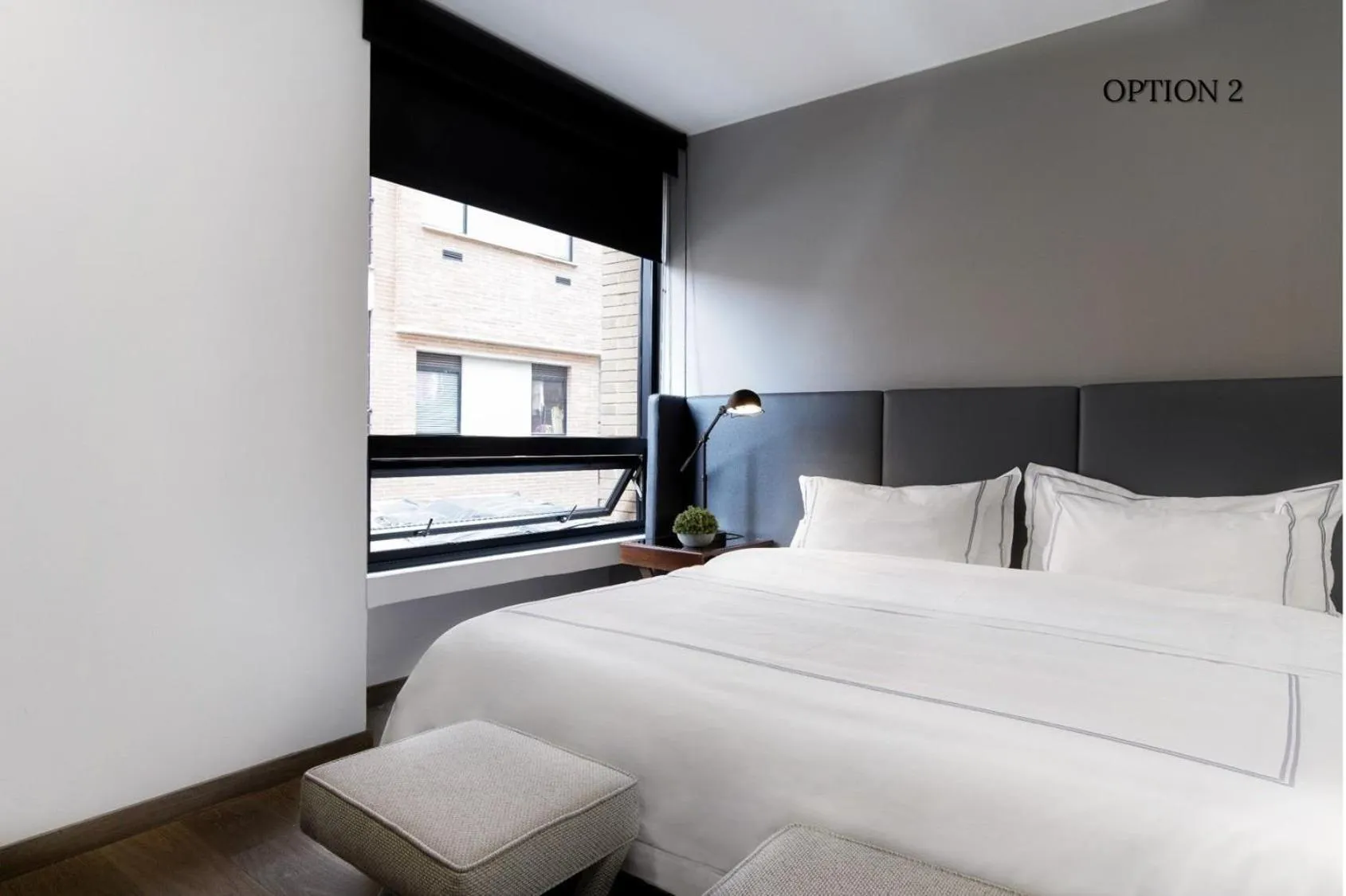 Bed in Attik Luxury Apts