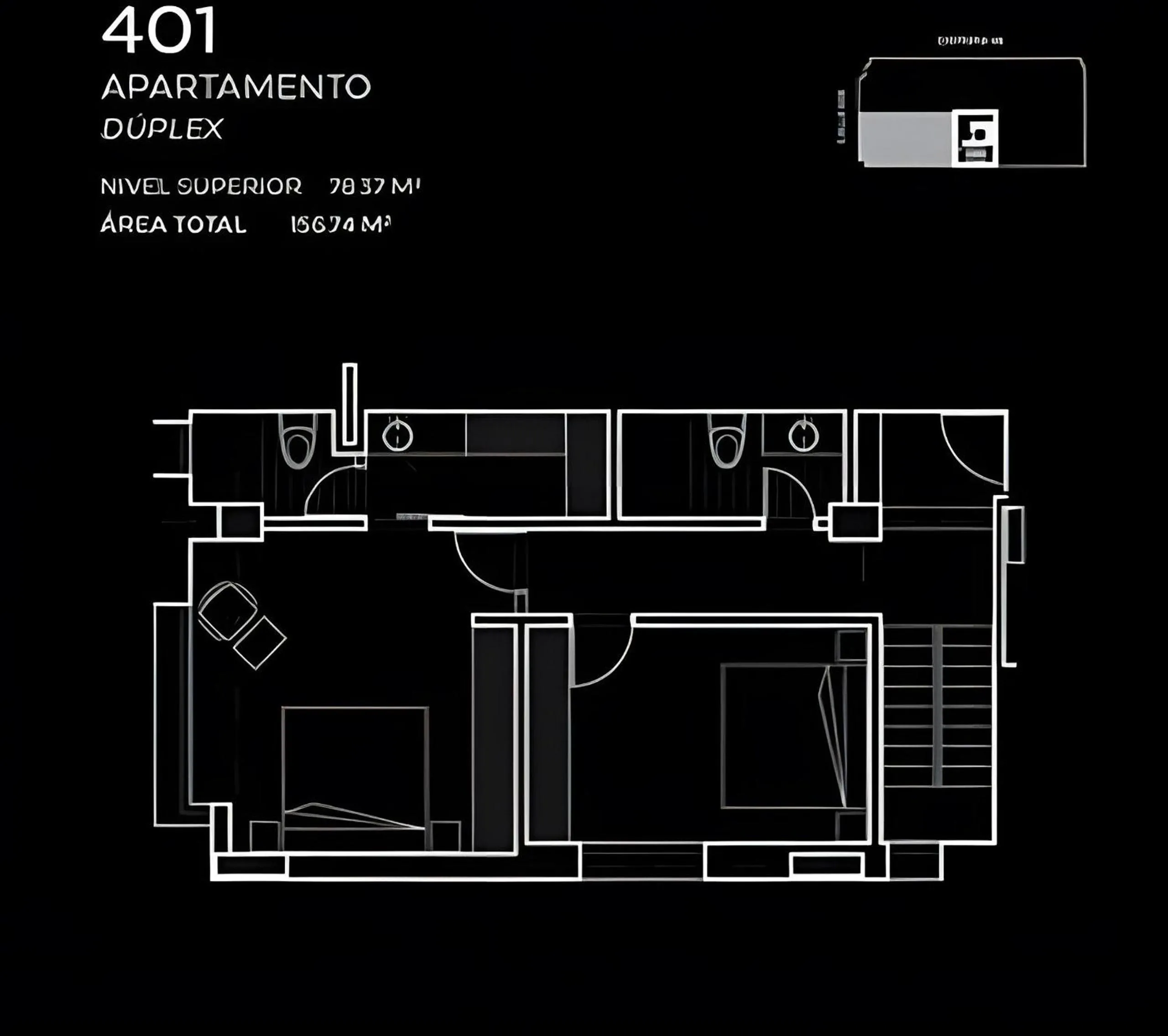 Floor plan in Attik Luxury Apts