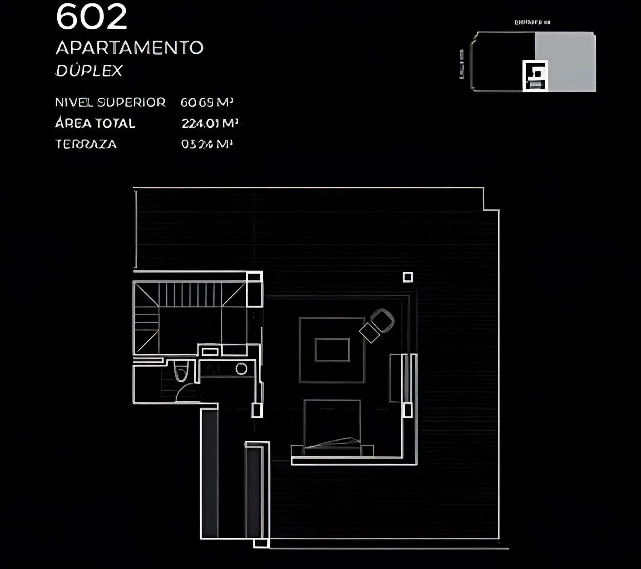 Floor plan in Attik Luxury Apts