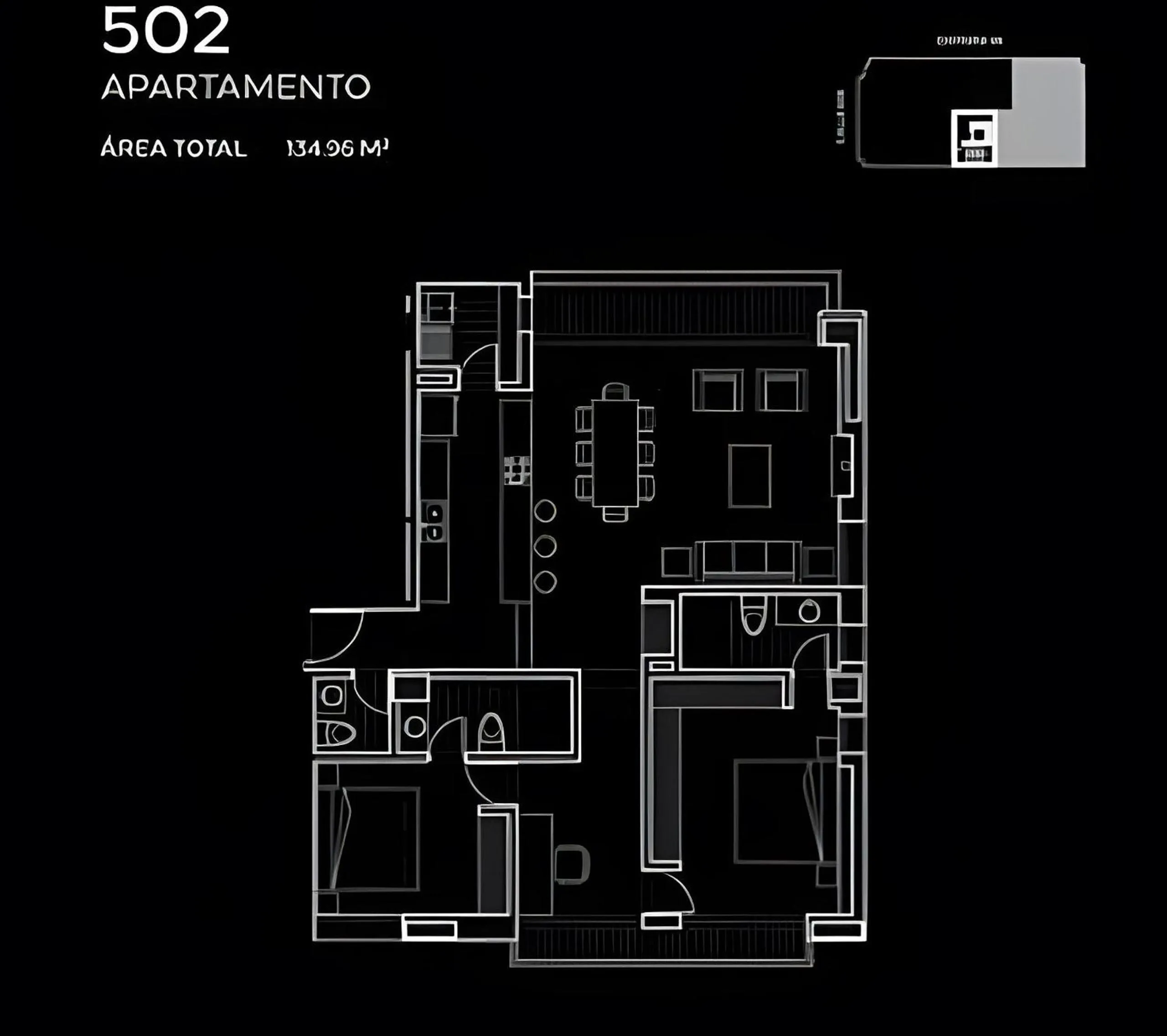 Floor plan in Attik Luxury Apts