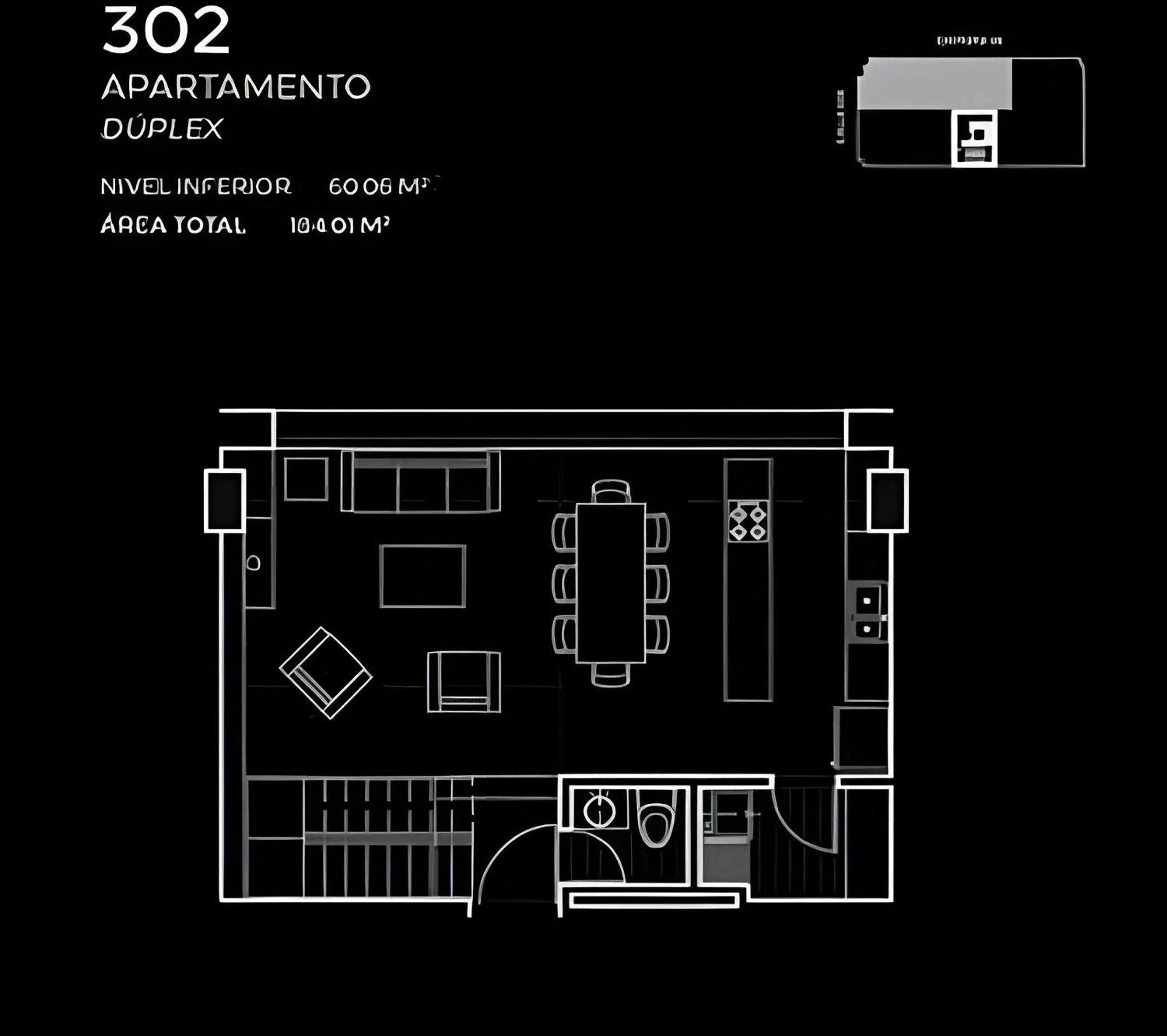Floor plan in Attik Luxury Apts