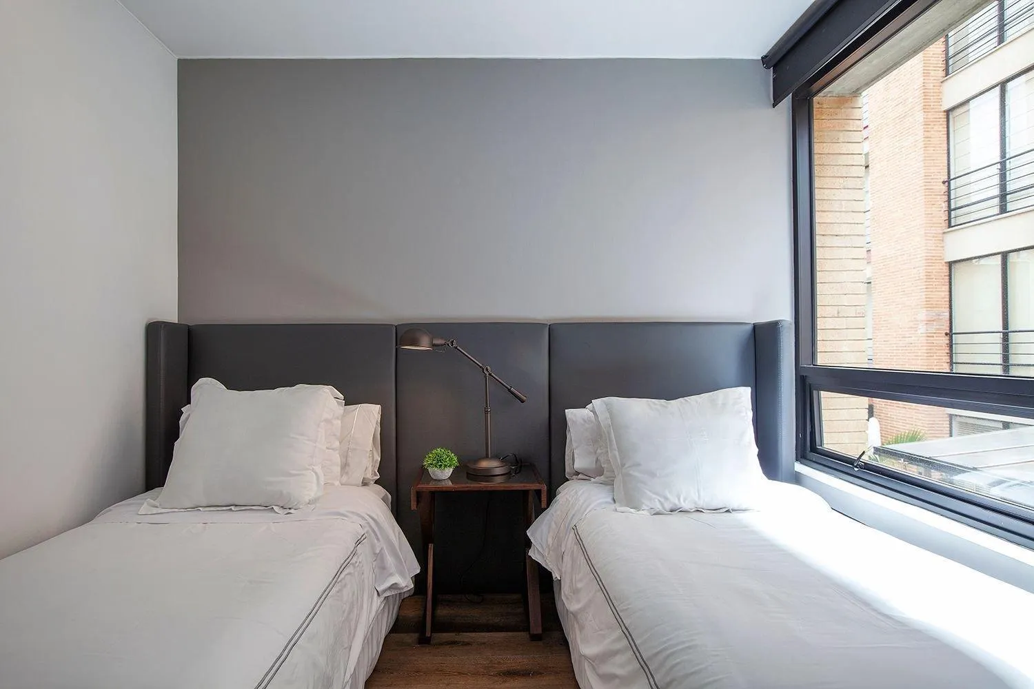 Bed in Attik Luxury Apts