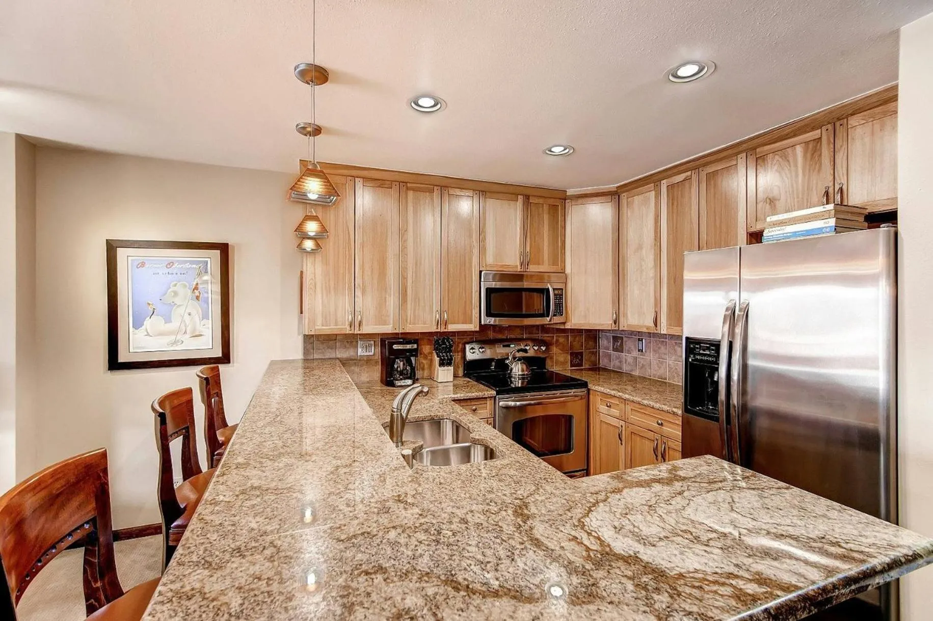 Communal kitchen in Seasons at Avon, A Vail Resorts Property
