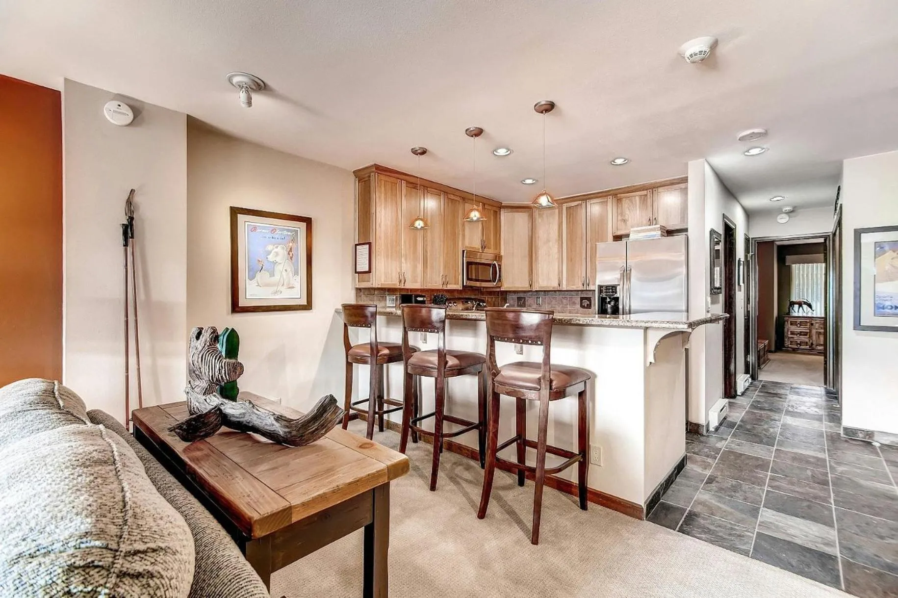 Communal kitchen in Seasons at Avon, A Vail Resorts Property