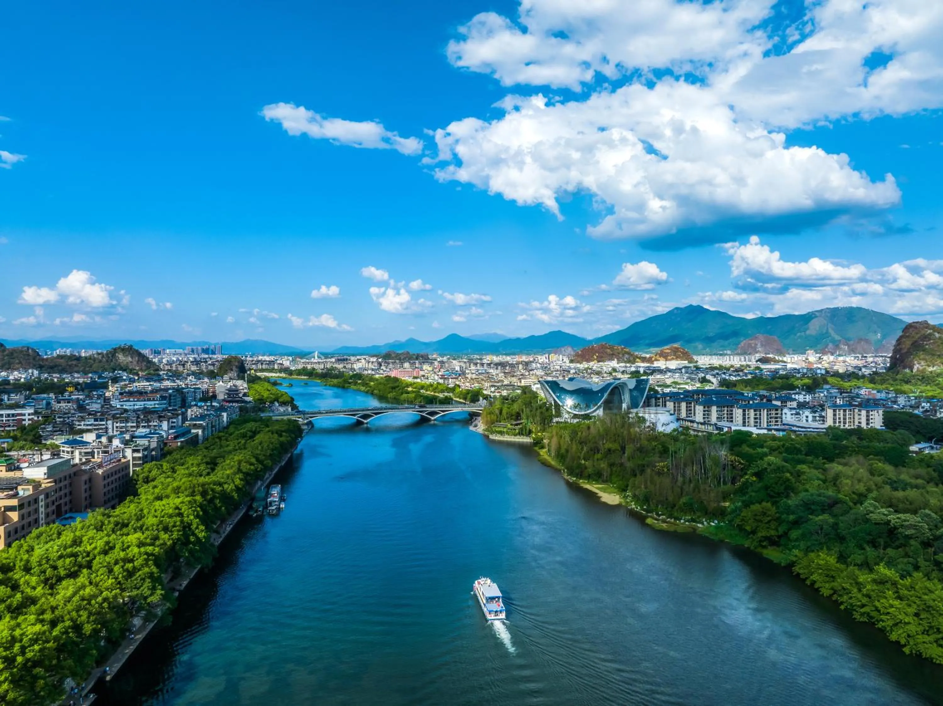 River view in Wing Hotel Guilin- Pedestrian Street