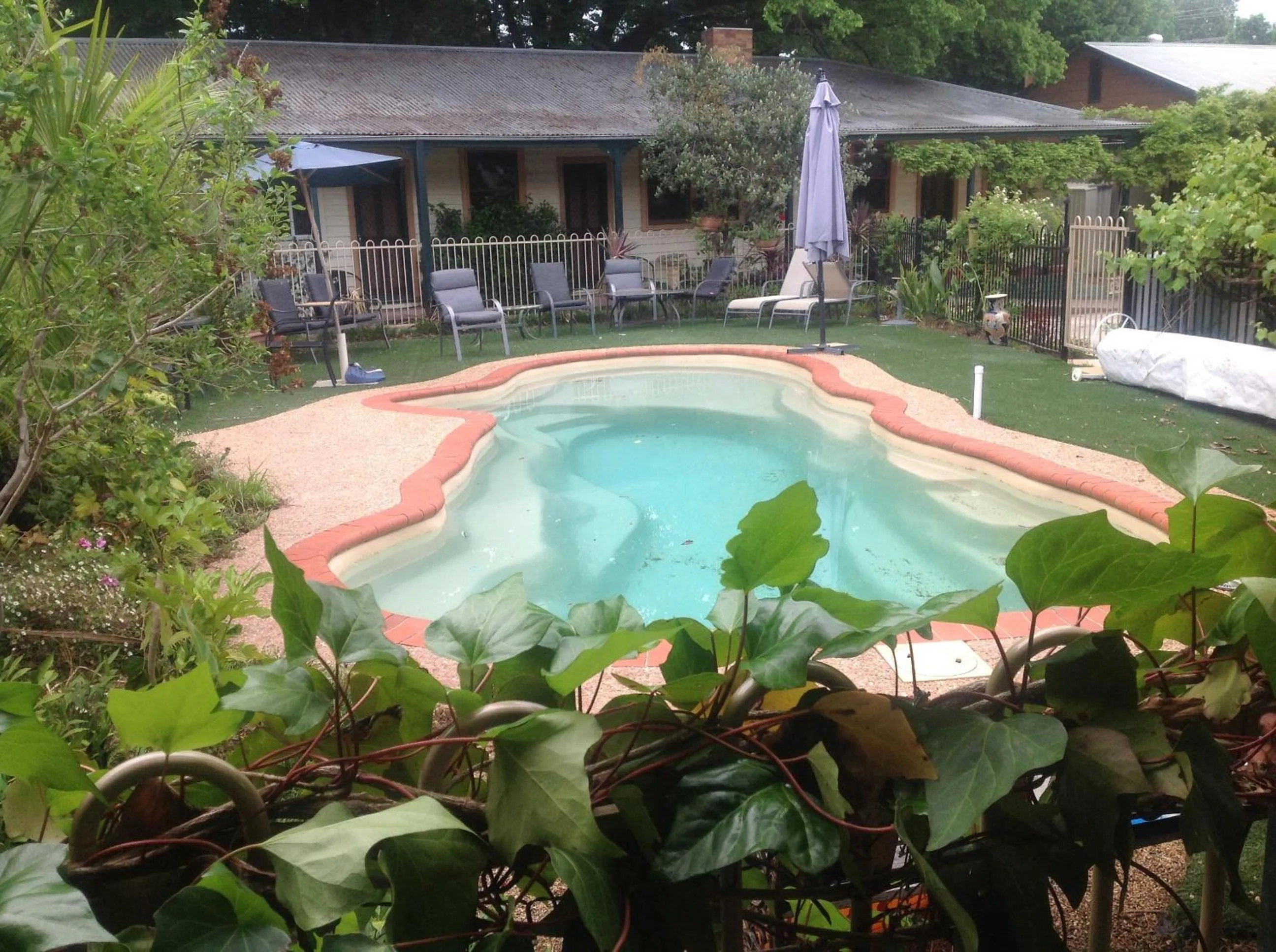Swimming pool in Coach House Inn
